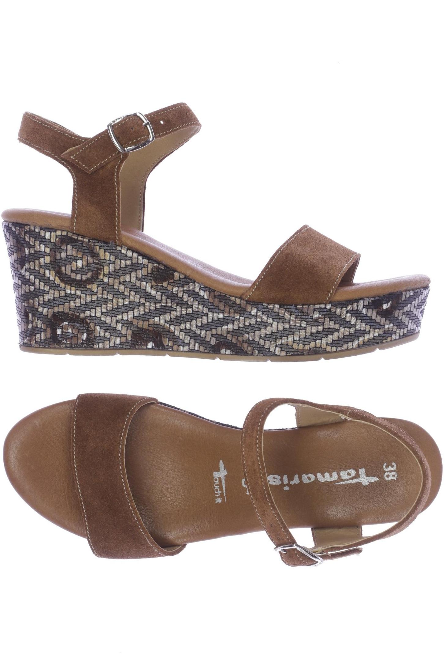 

Tamaris Damen Sandale, braun, Gr. 38