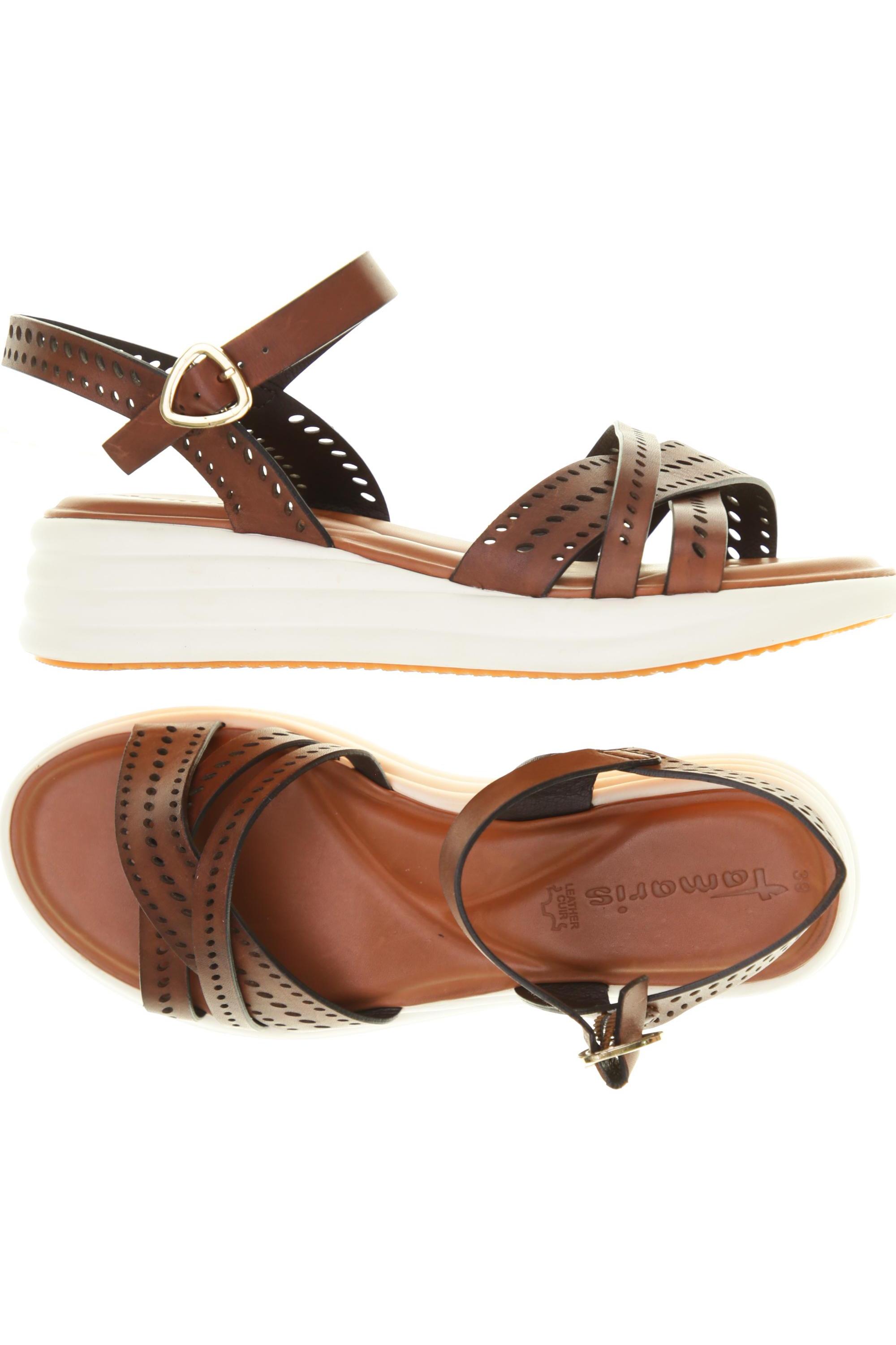 

Tamaris Damen Sandale, braun, Gr. 39