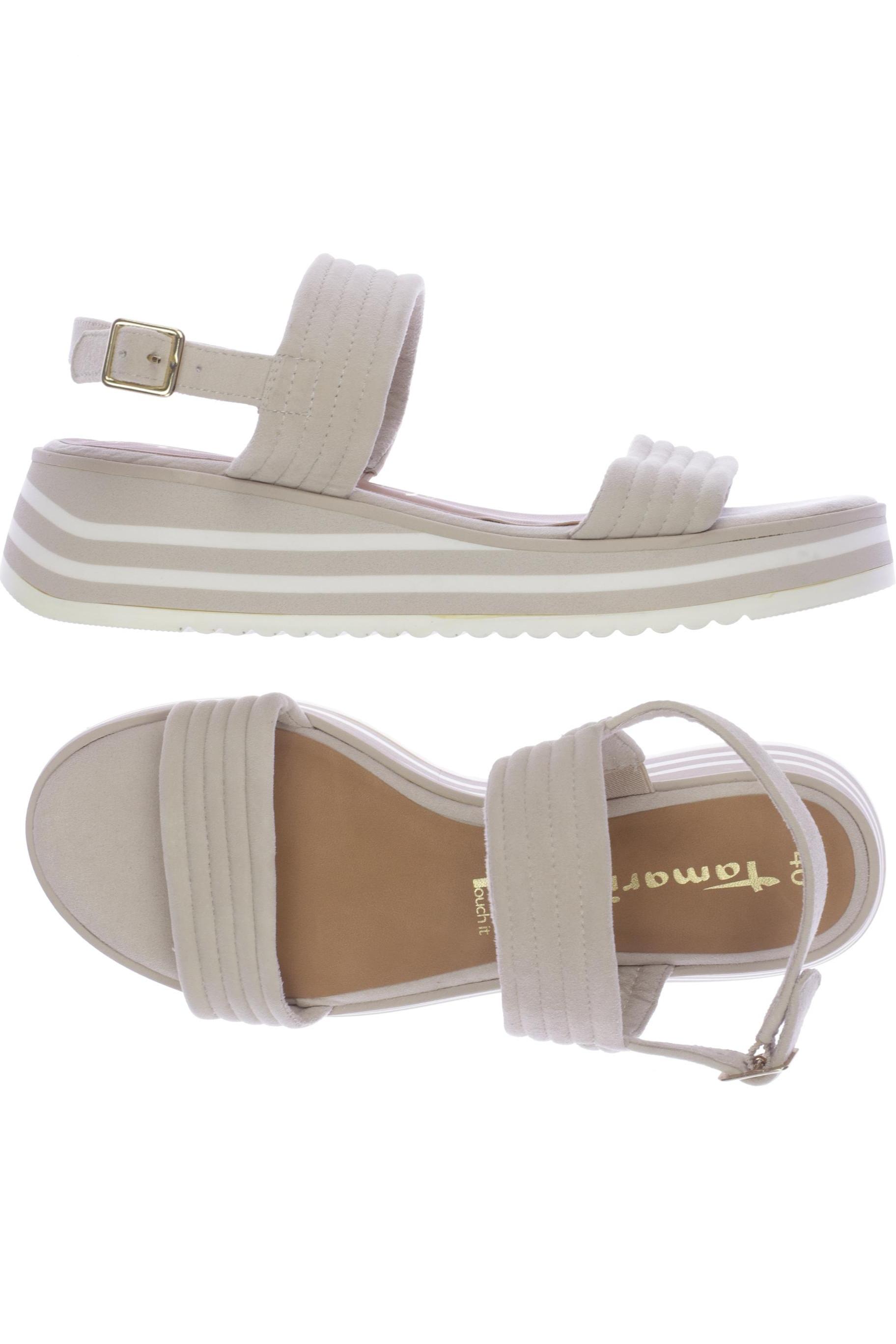 

Tamaris Damen Sandale, cremeweiß