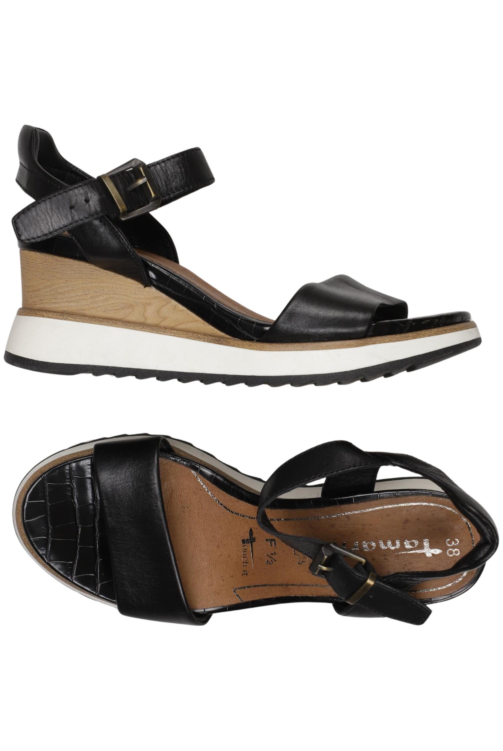 

Tamaris Damen Sandale, schwarz, Gr. 38