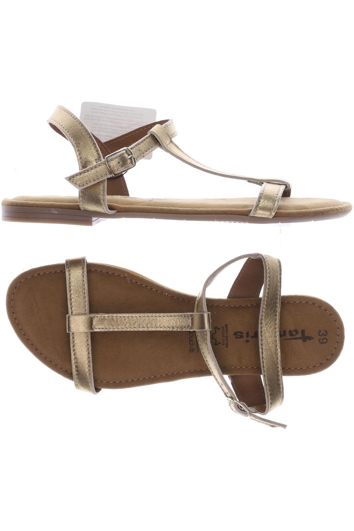 

Tamaris Damen Sandale, gold