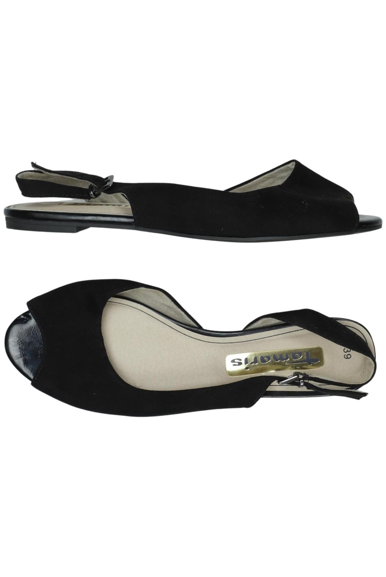 

Tamaris Damen Sandale, schwarz, Gr. 39