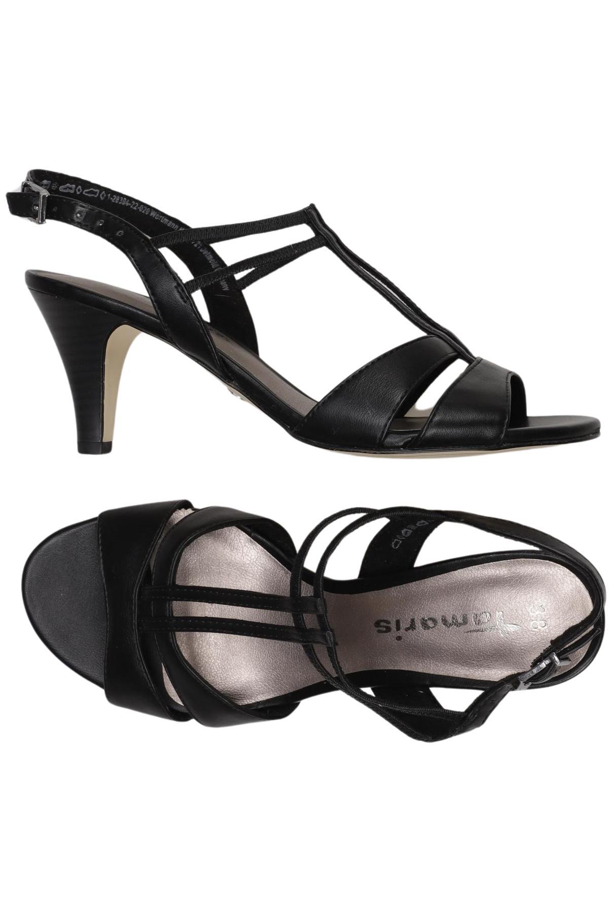 

Tamaris Damen Sandale, schwarz, Gr. 38