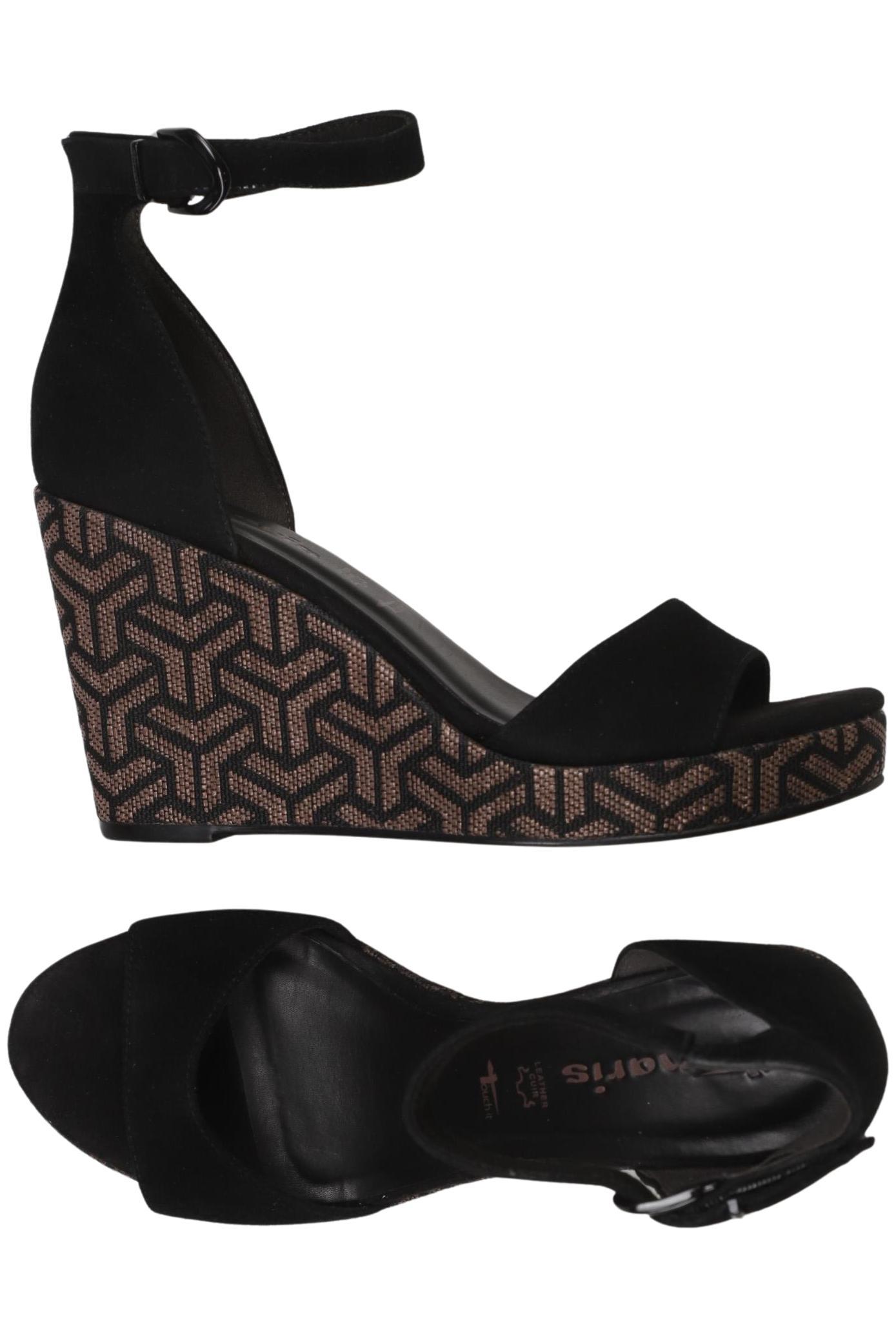 

Tamaris Damen Sandale, schwarz, Gr. 40