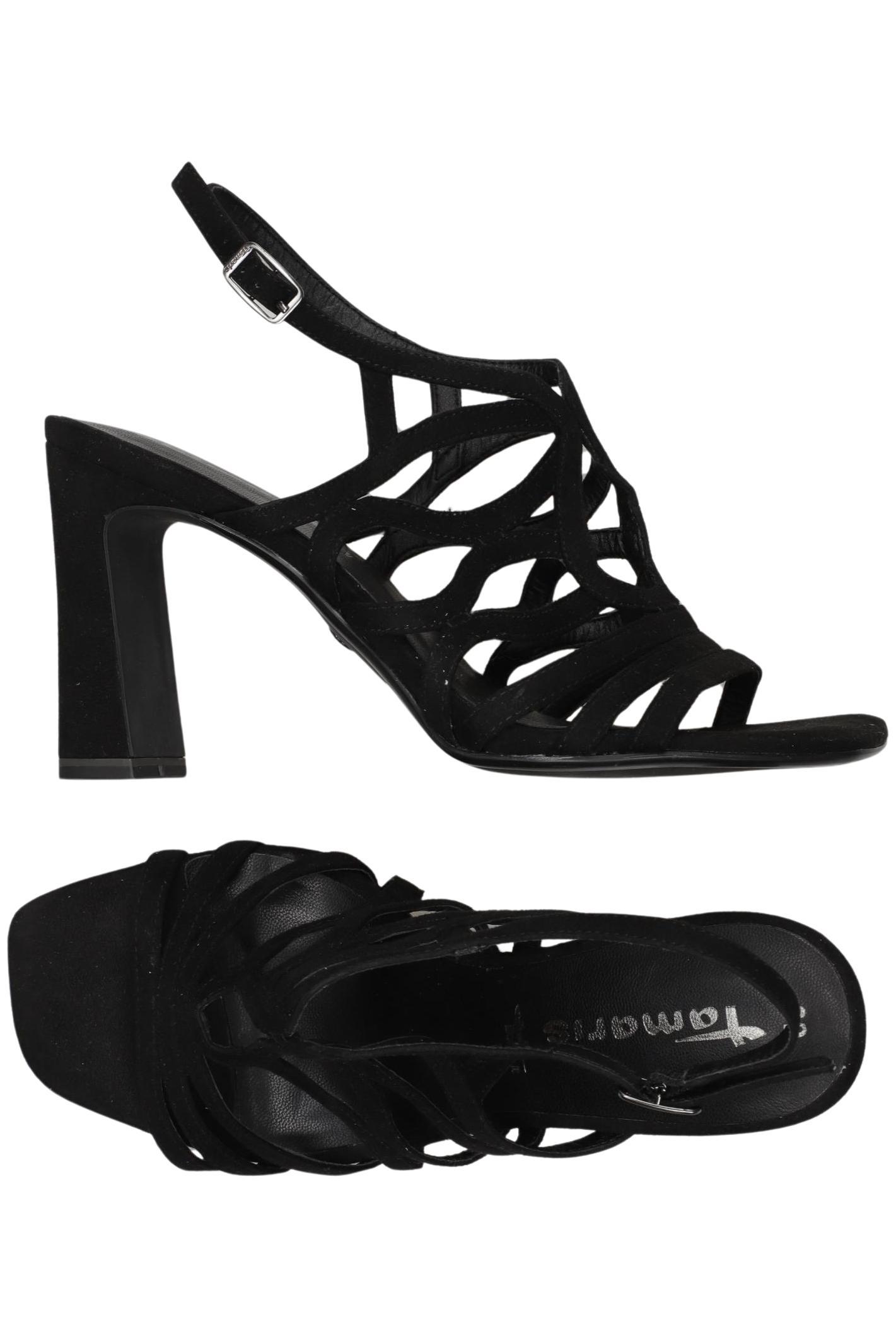 

Tamaris Damen Sandale, schwarz, Gr. 39