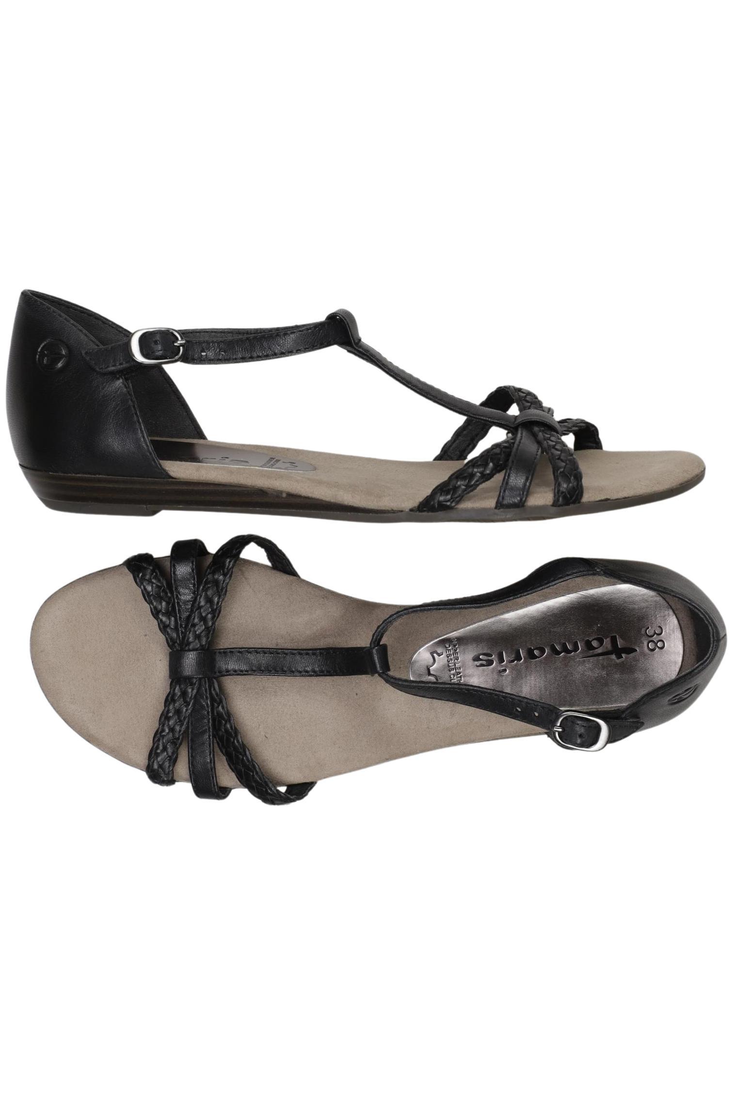 

Tamaris Damen Sandale, schwarz, Gr. 38