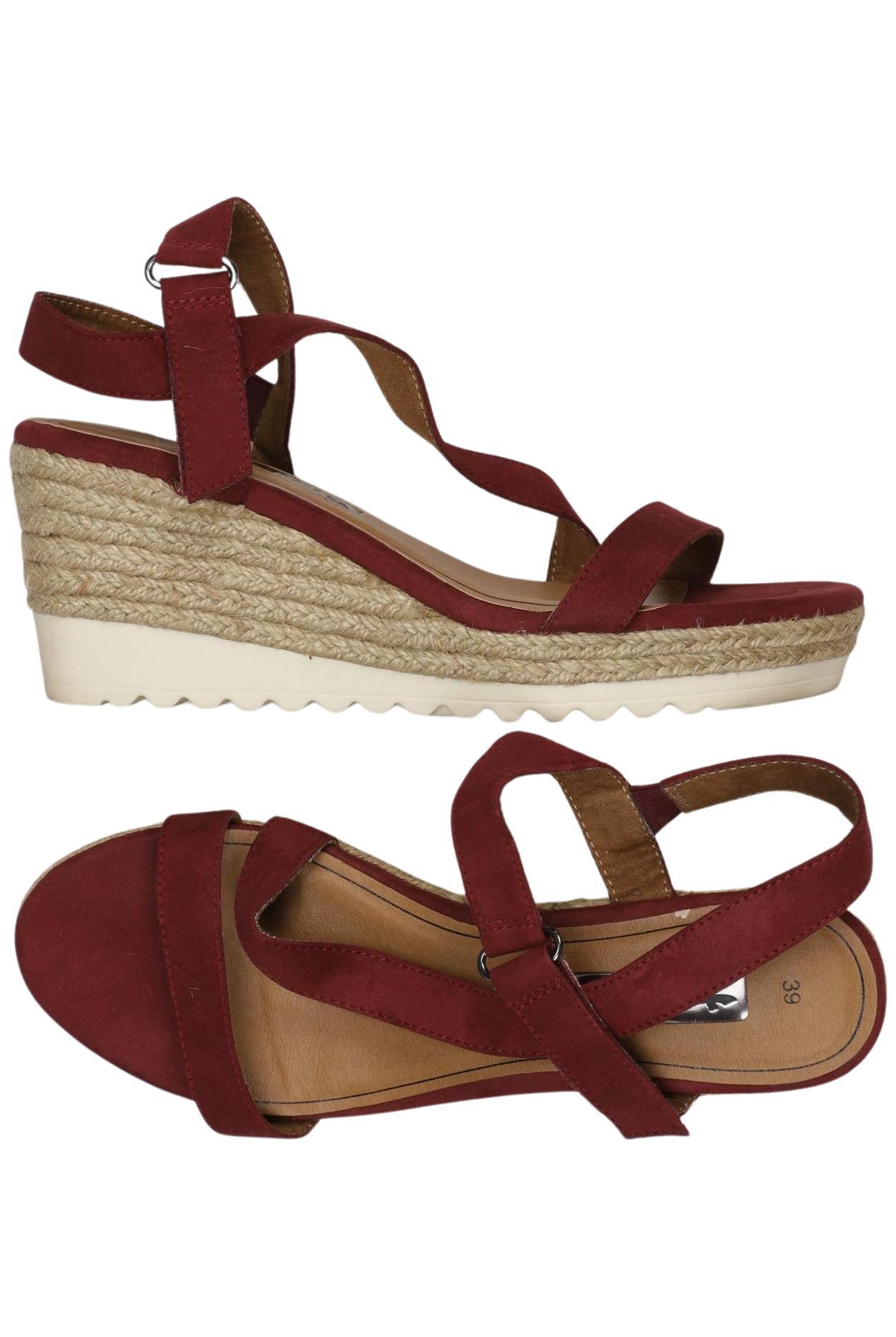 

Tamaris Damen Sandale, bordeaux, Gr. 39