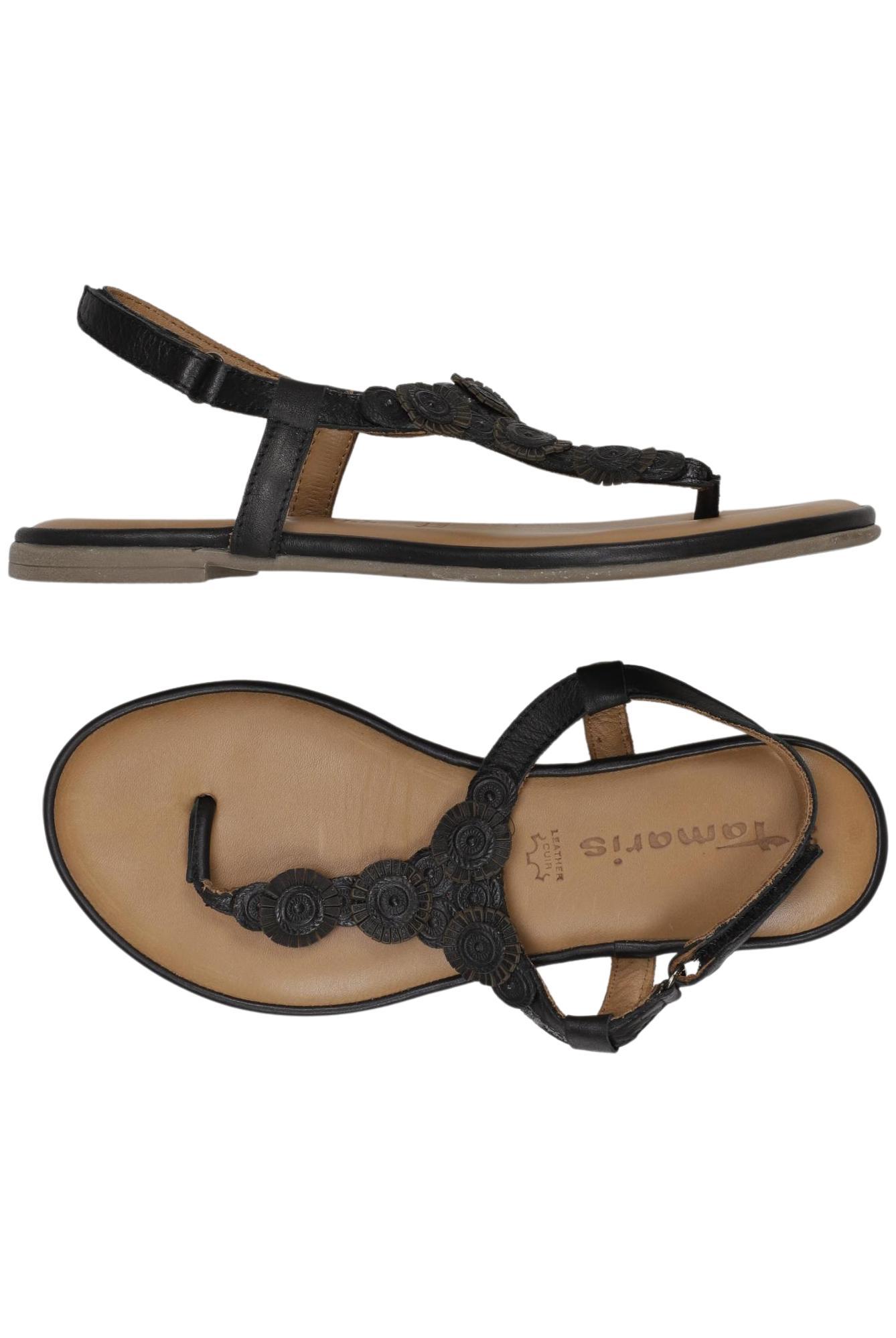 

Tamaris Damen Sandale, schwarz, Gr. 38