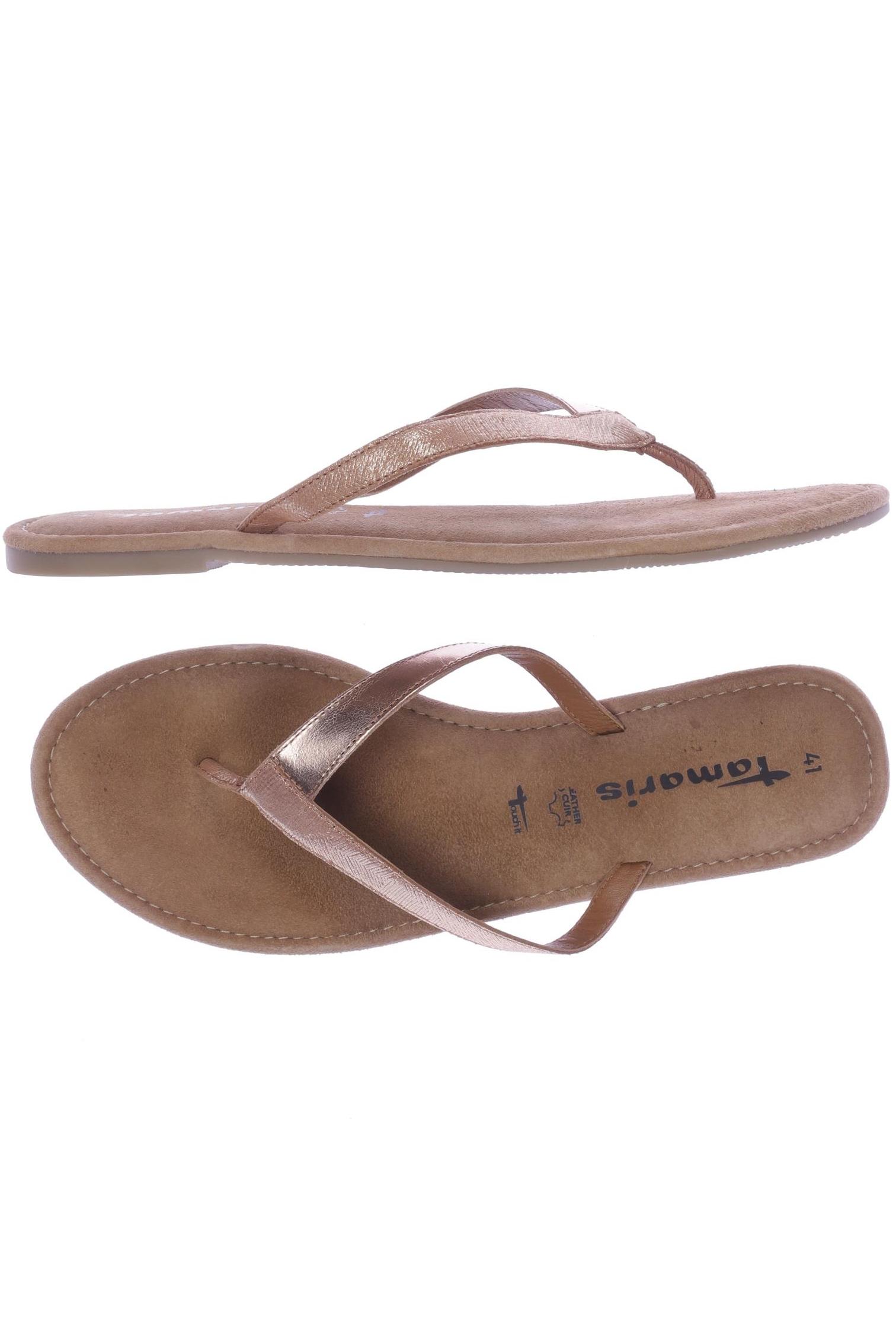 

Tamaris Damen Sandale, gold, Gr. 41