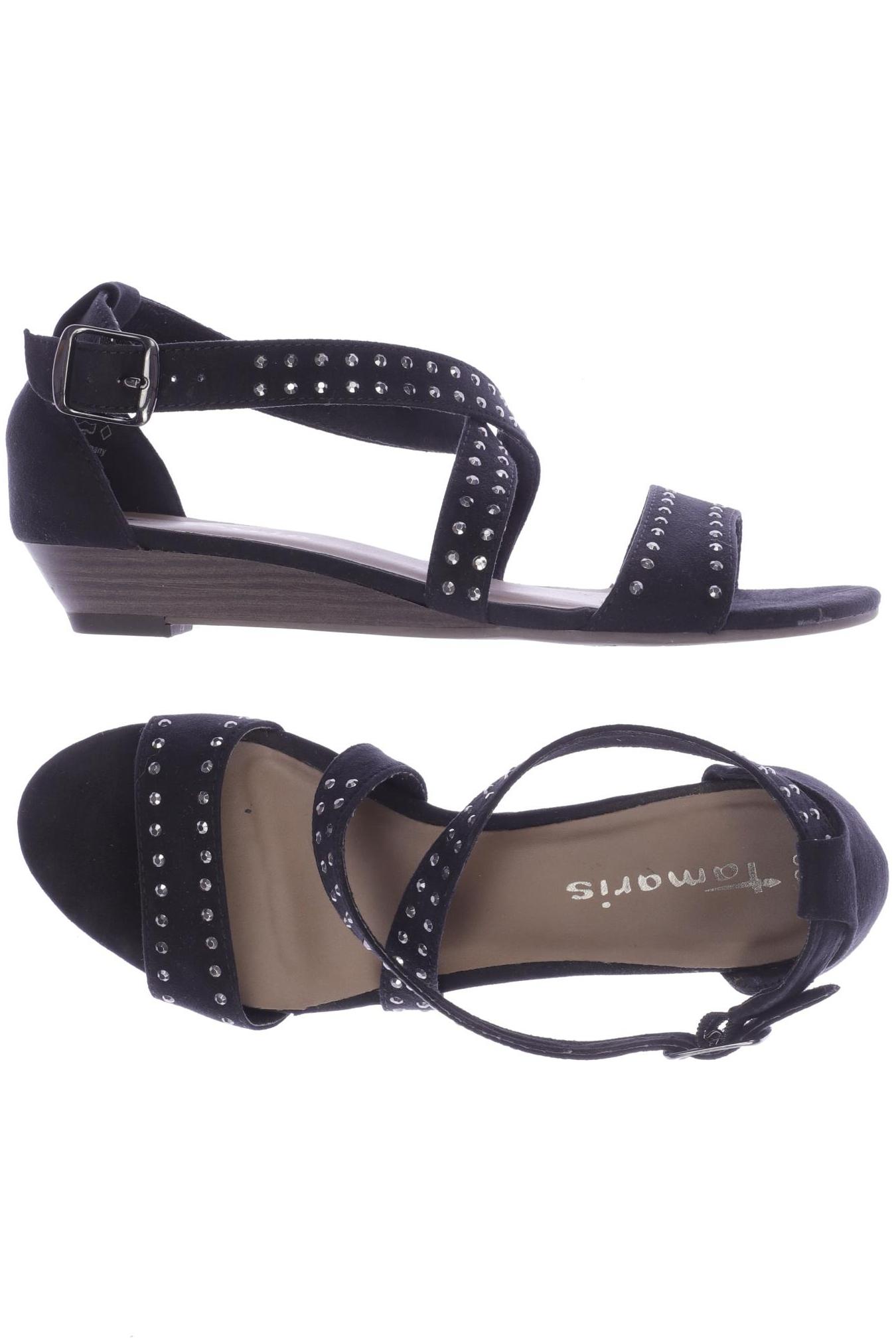 

Tamaris Damen Sandale, schwarz