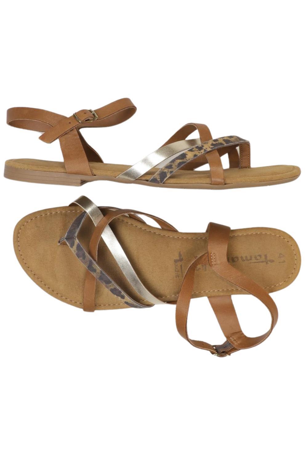 

Tamaris Damen Sandale, braun, Gr. 41