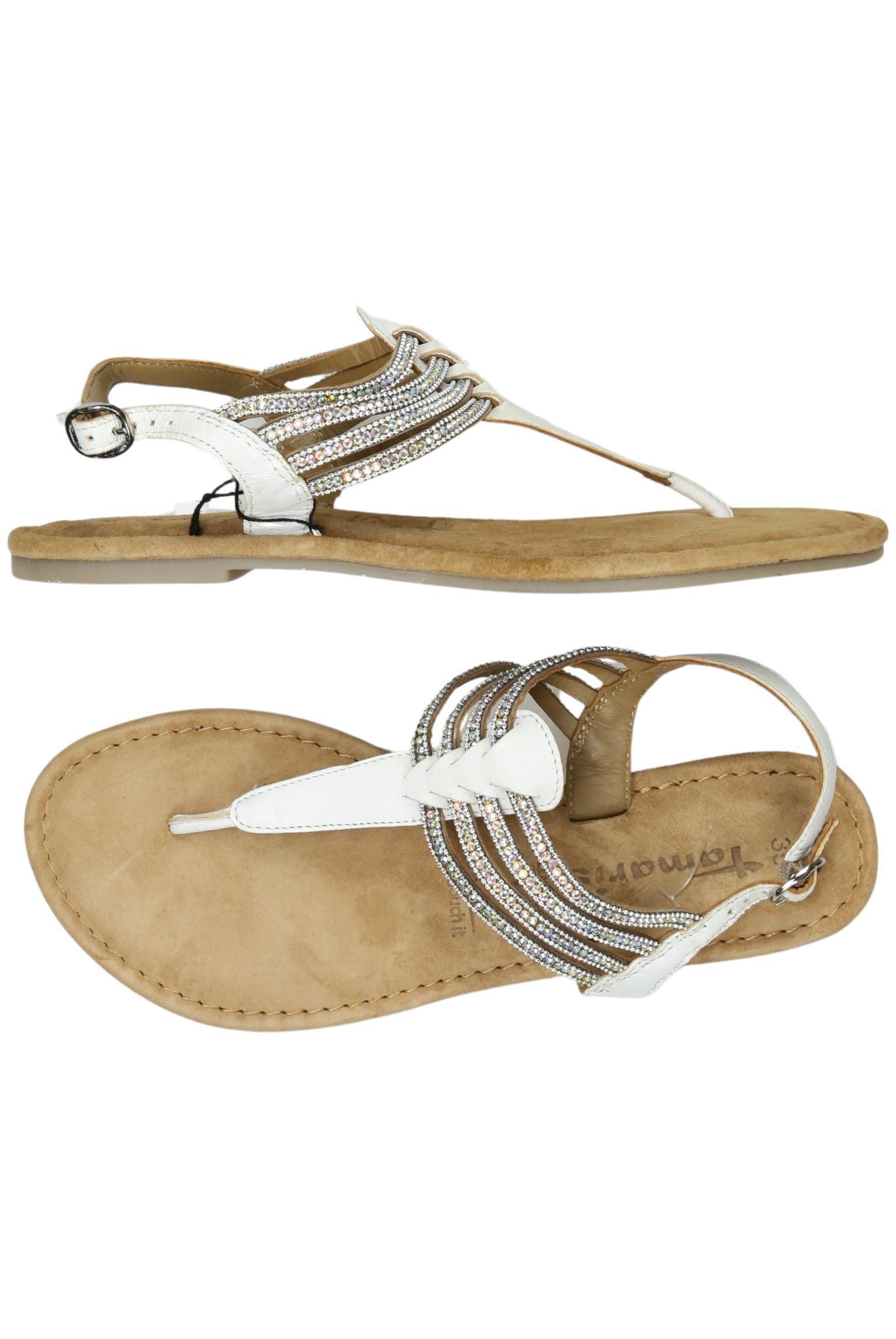 

Tamaris Damen Sandale, weiß, Gr. 39