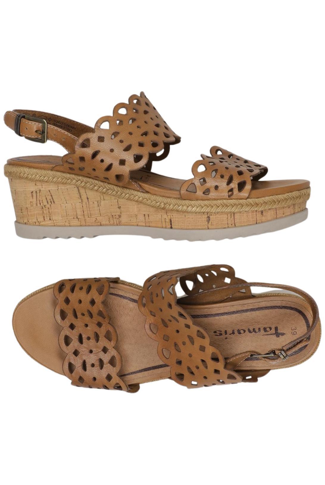 

Tamaris Damen Sandale, braun, Gr. 39