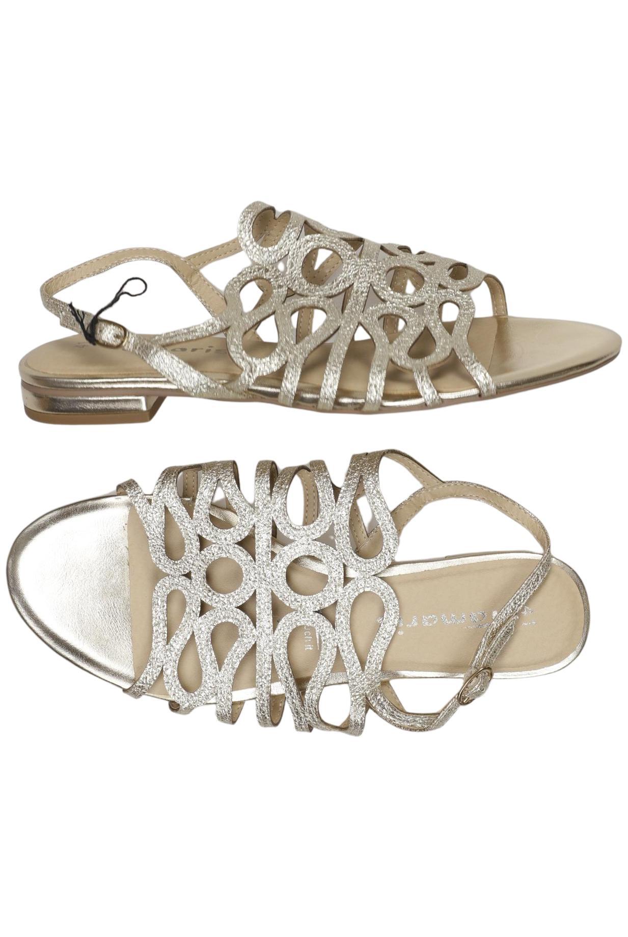 

Tamaris Damen Sandale, gold, Gr. 41