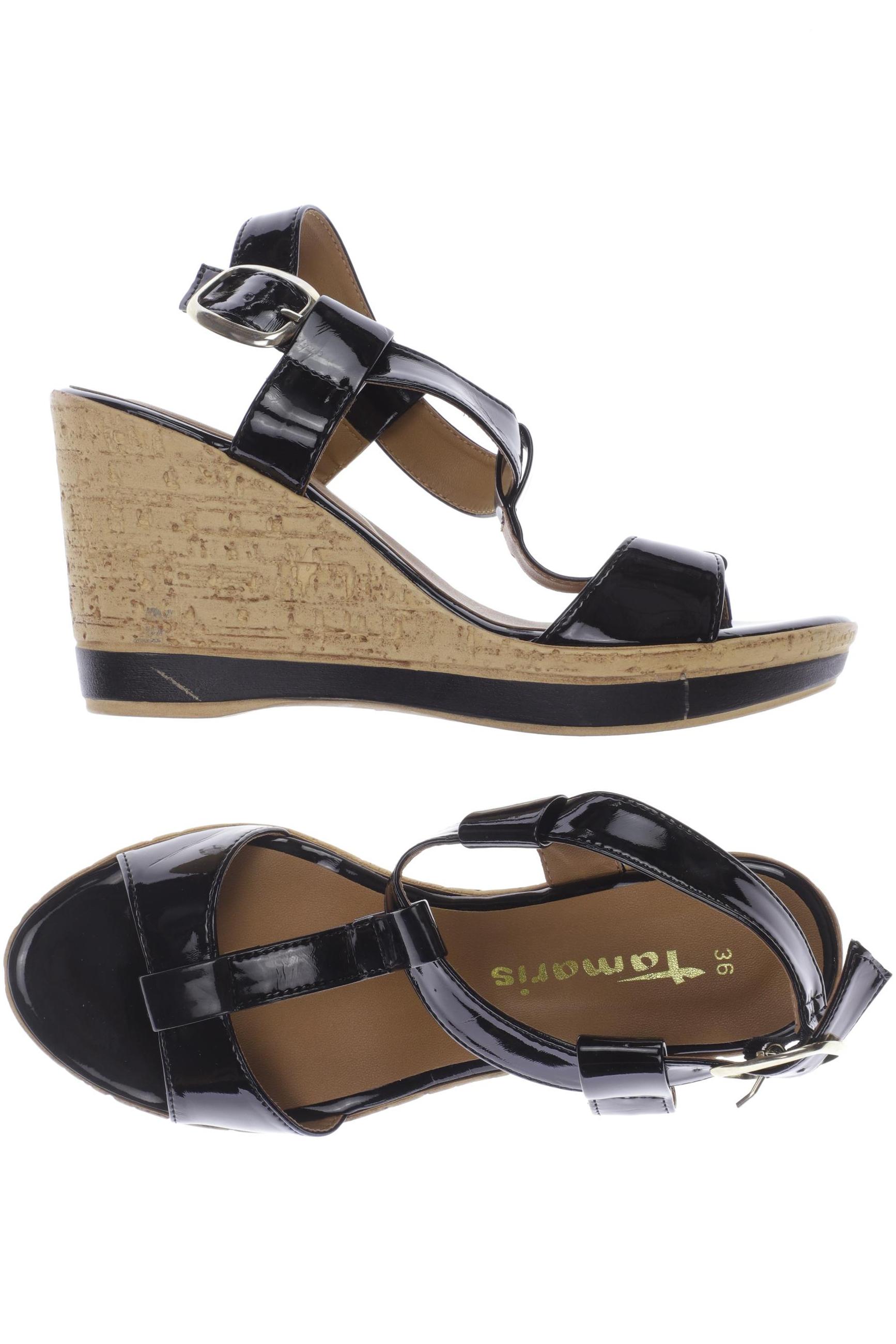 

Tamaris Damen Sandale, schwarz