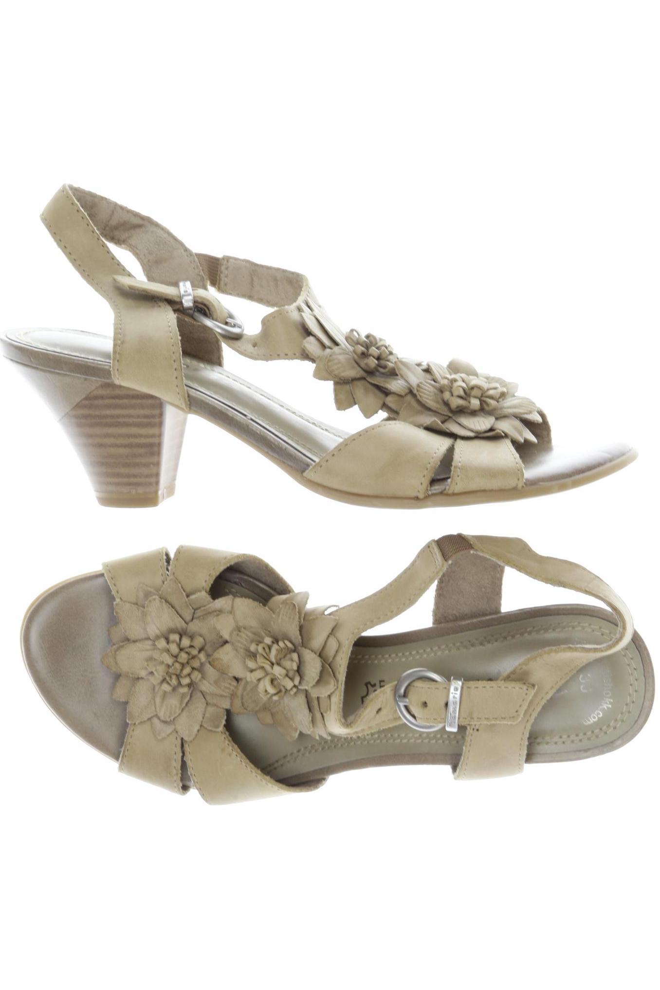 

Tamaris Damen Sandale, beige, Gr. 36