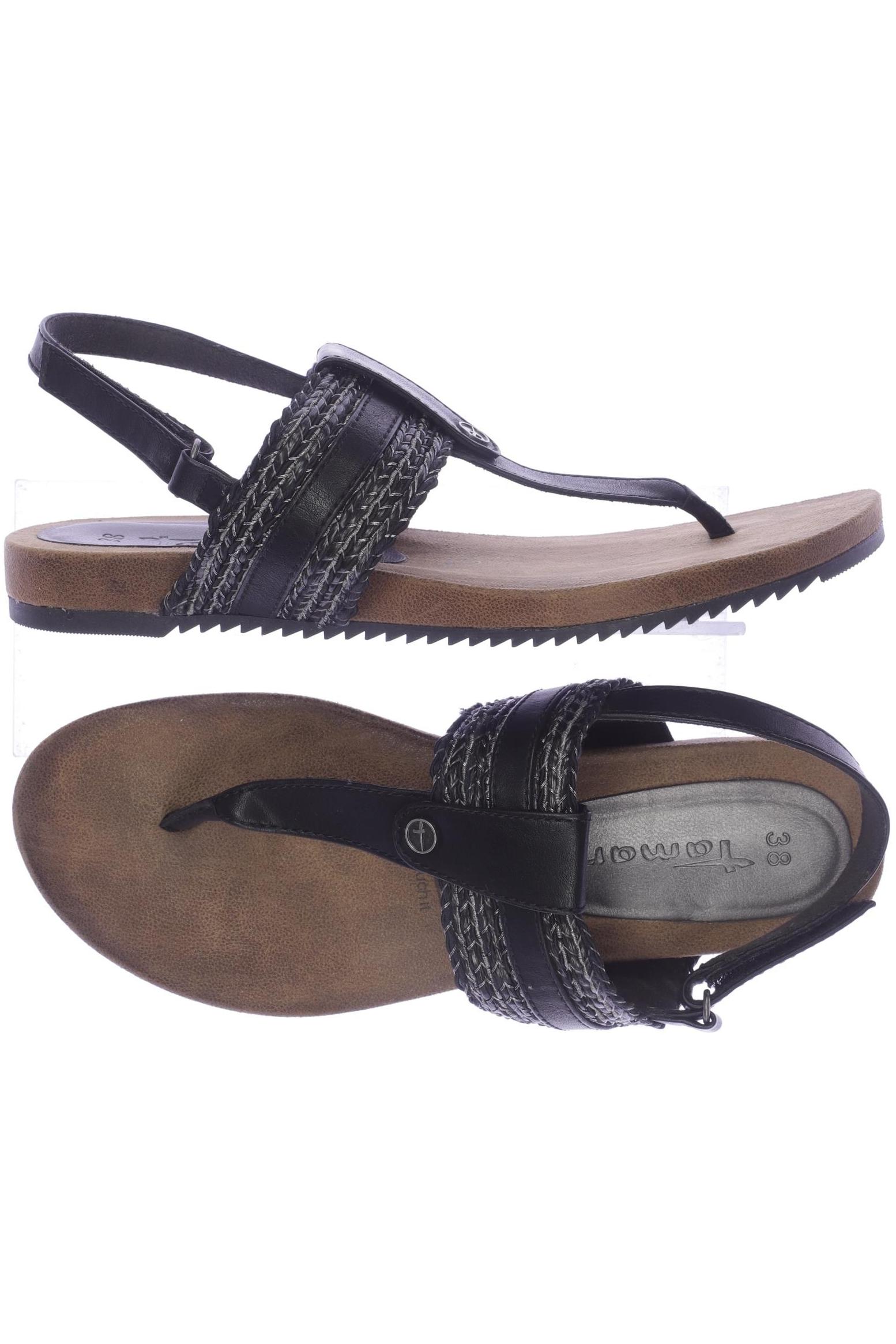 

Tamaris Damen Sandale, schwarz, Gr. 38