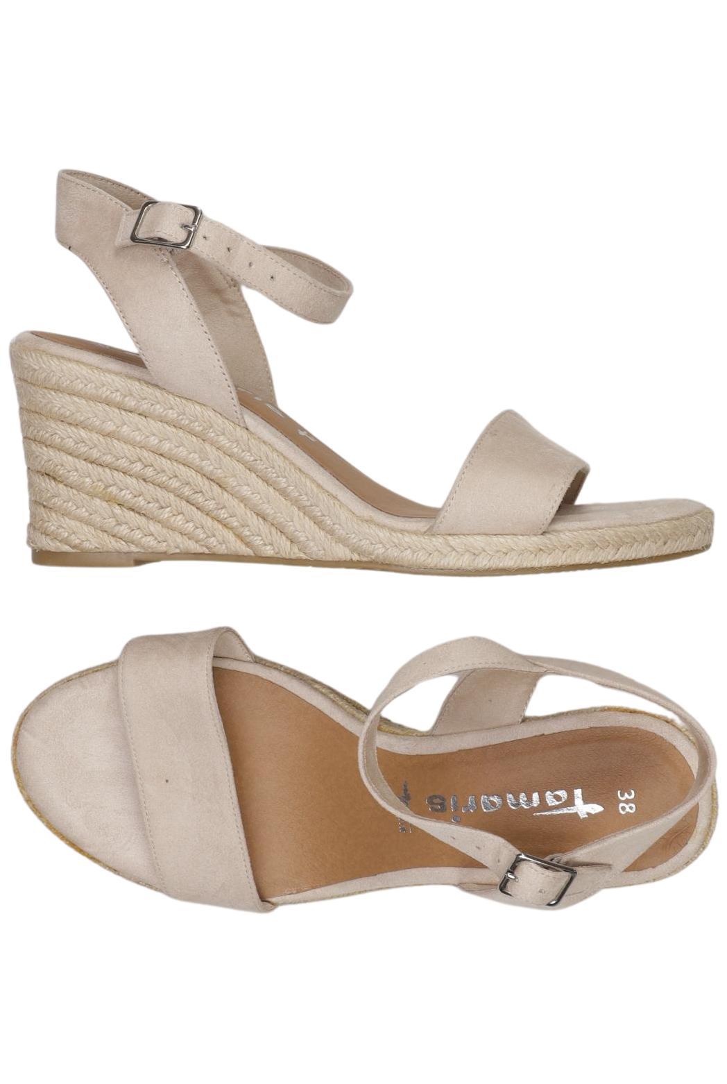 

Tamaris Damen Sandale, beige, Gr. 38