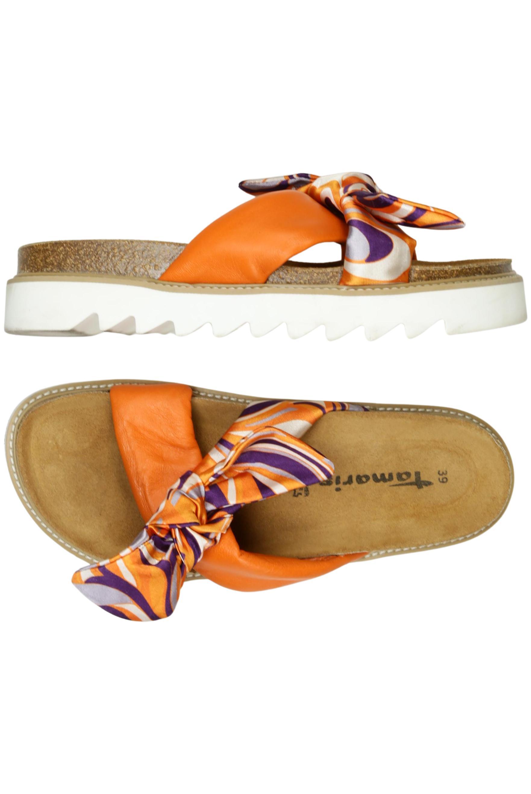

Tamaris Damen Sandale, orange, Gr. 39