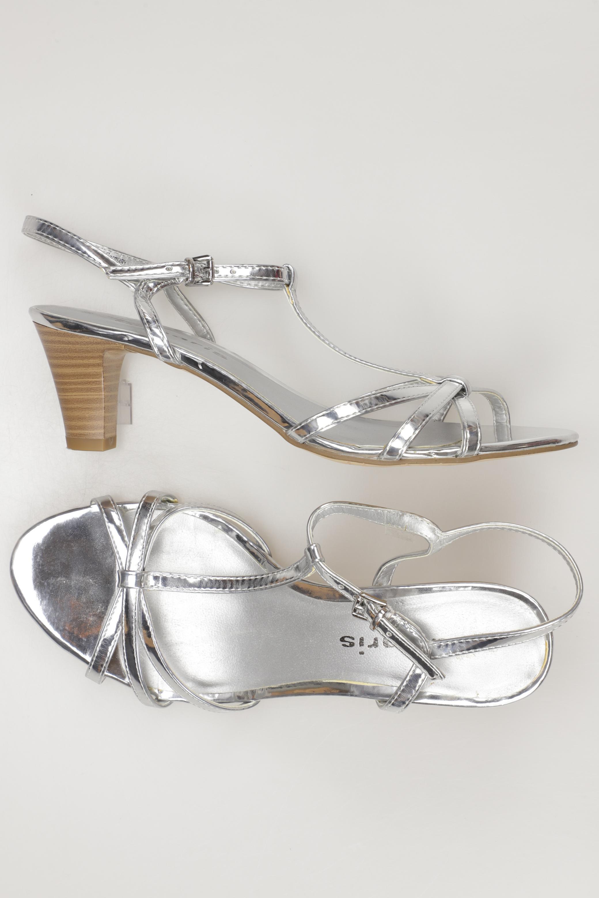

Tamaris Damen Sandale, silber, Gr. 39