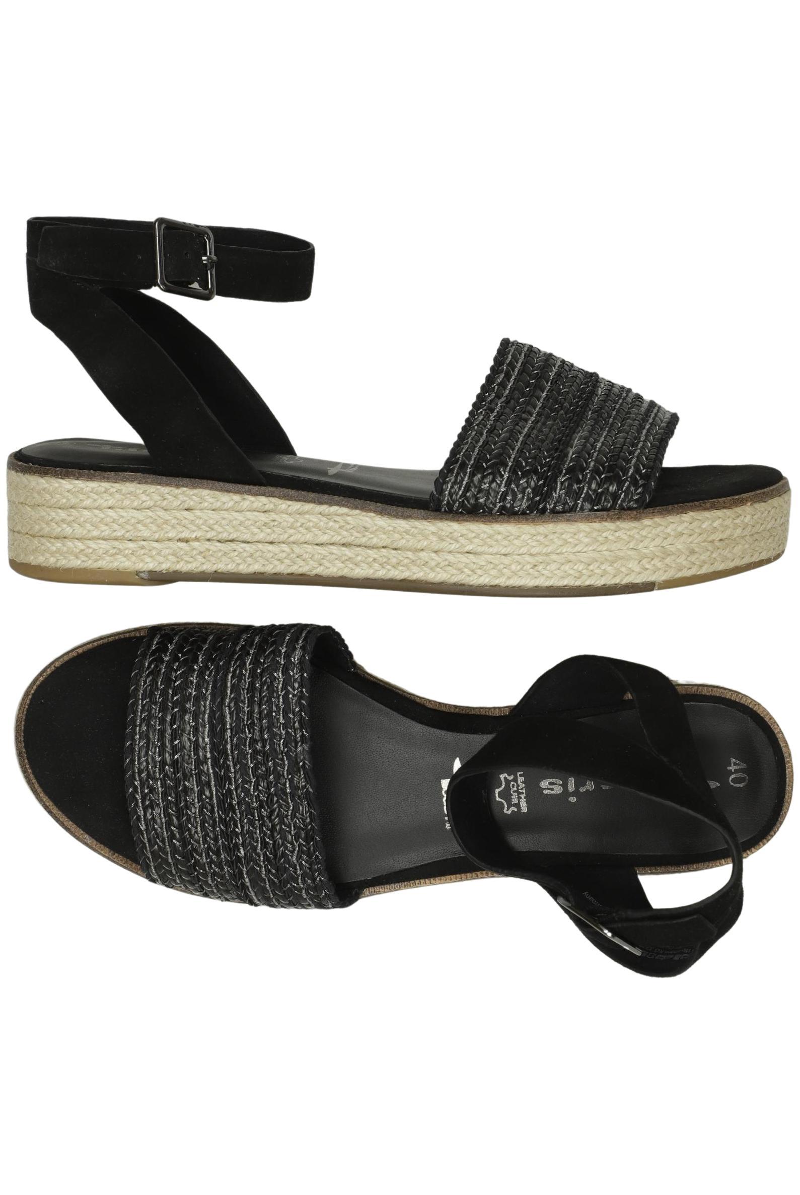 

Tamaris Damen Sandale, schwarz, Gr. 40