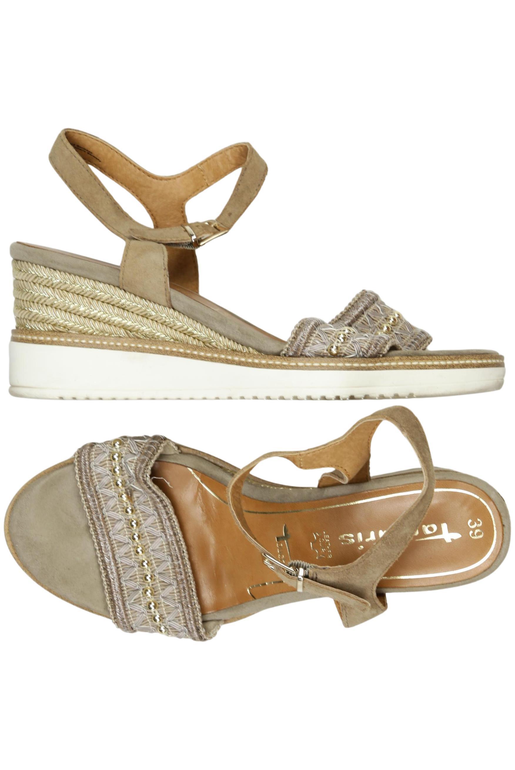 

Tamaris Damen Sandale, beige, Gr. 39
