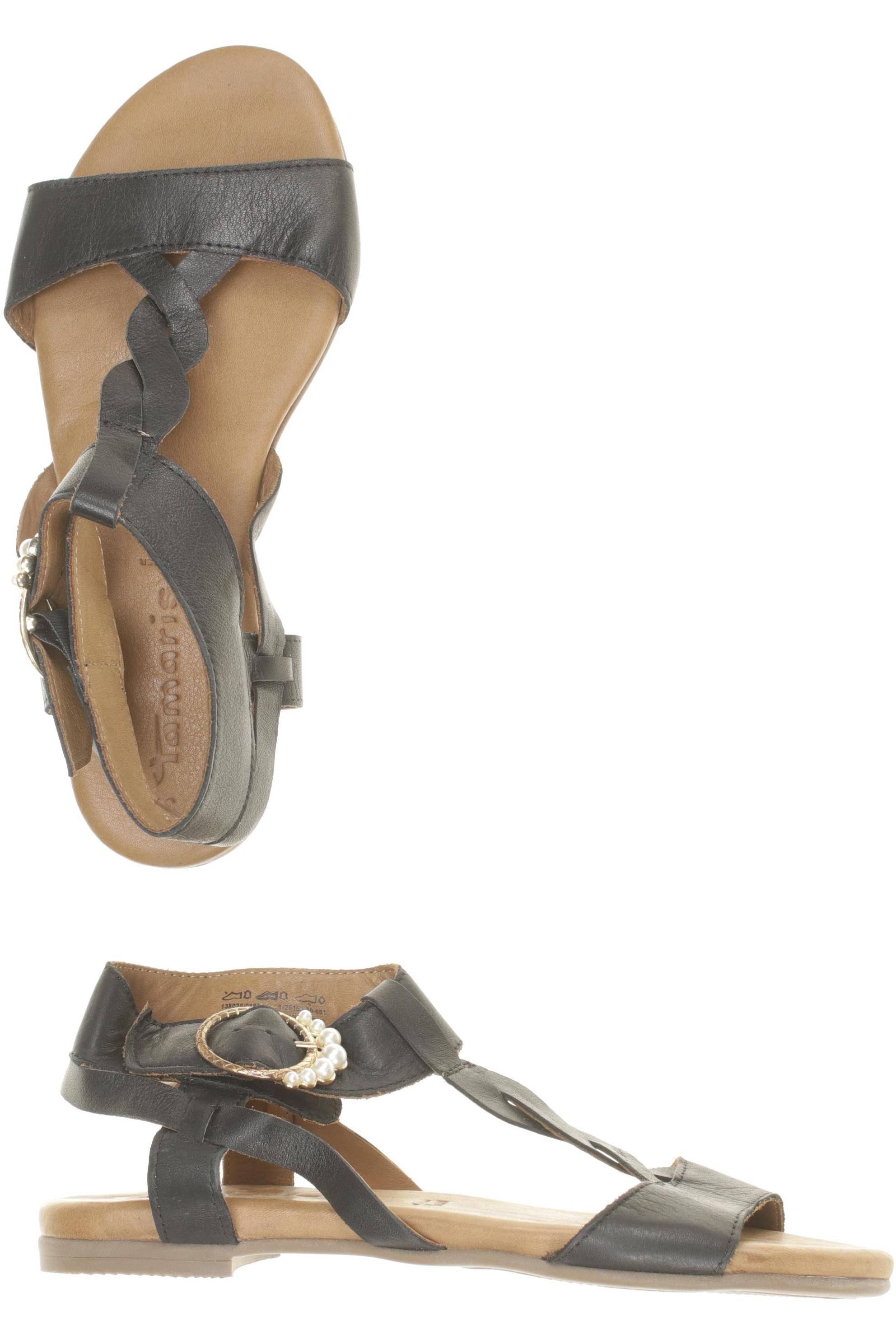 

Tamaris Damen Sandale, schwarz, Gr. 39