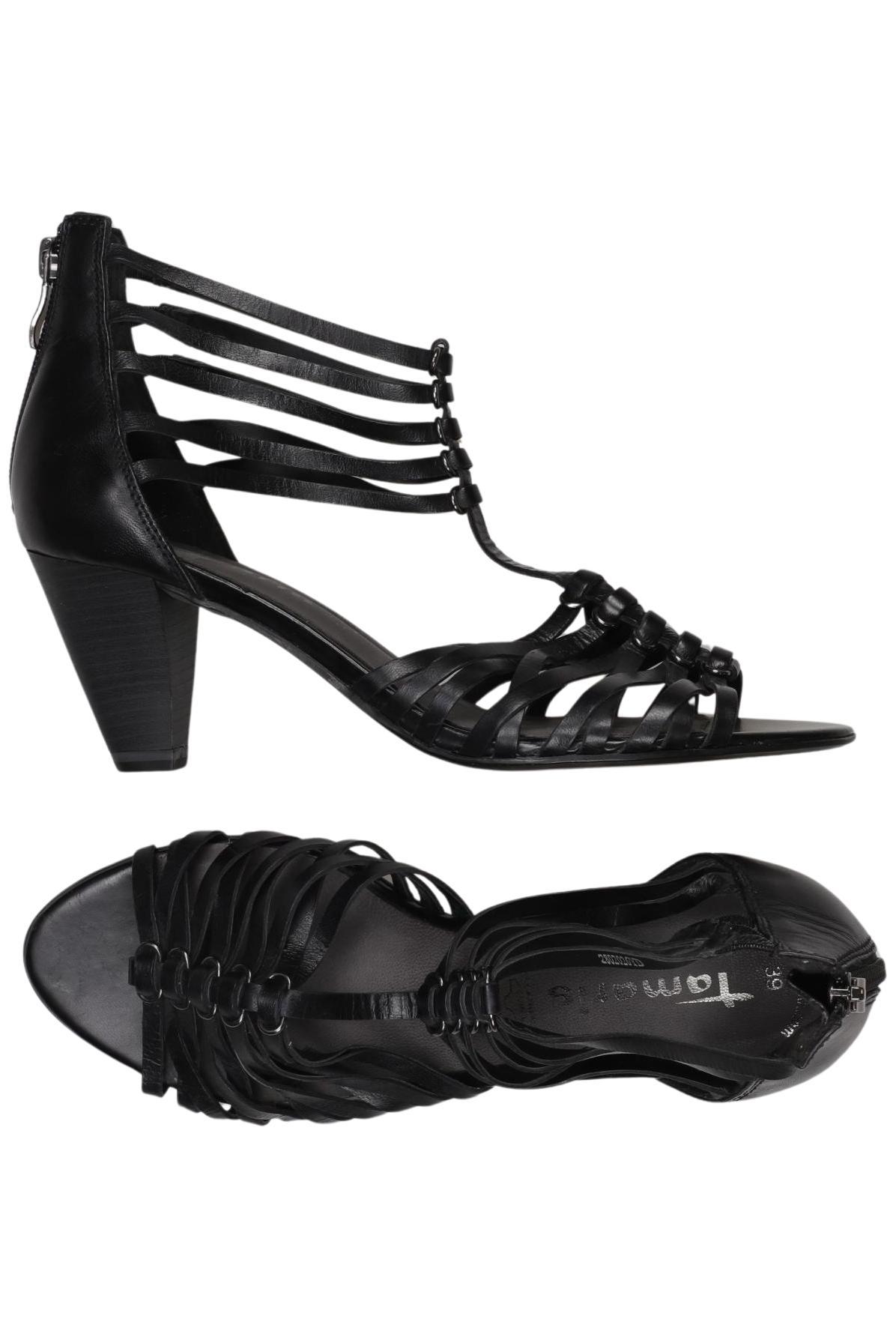 

Tamaris Damen Sandale, schwarz, Gr. 39