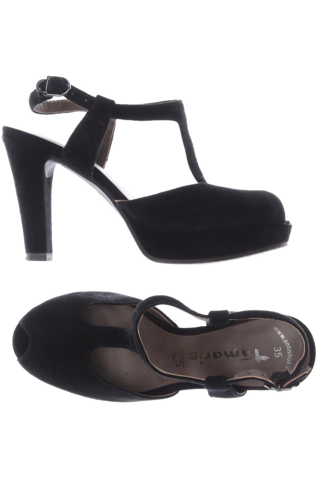 

Tamaris Damen Sandale, schwarz, Gr. 35