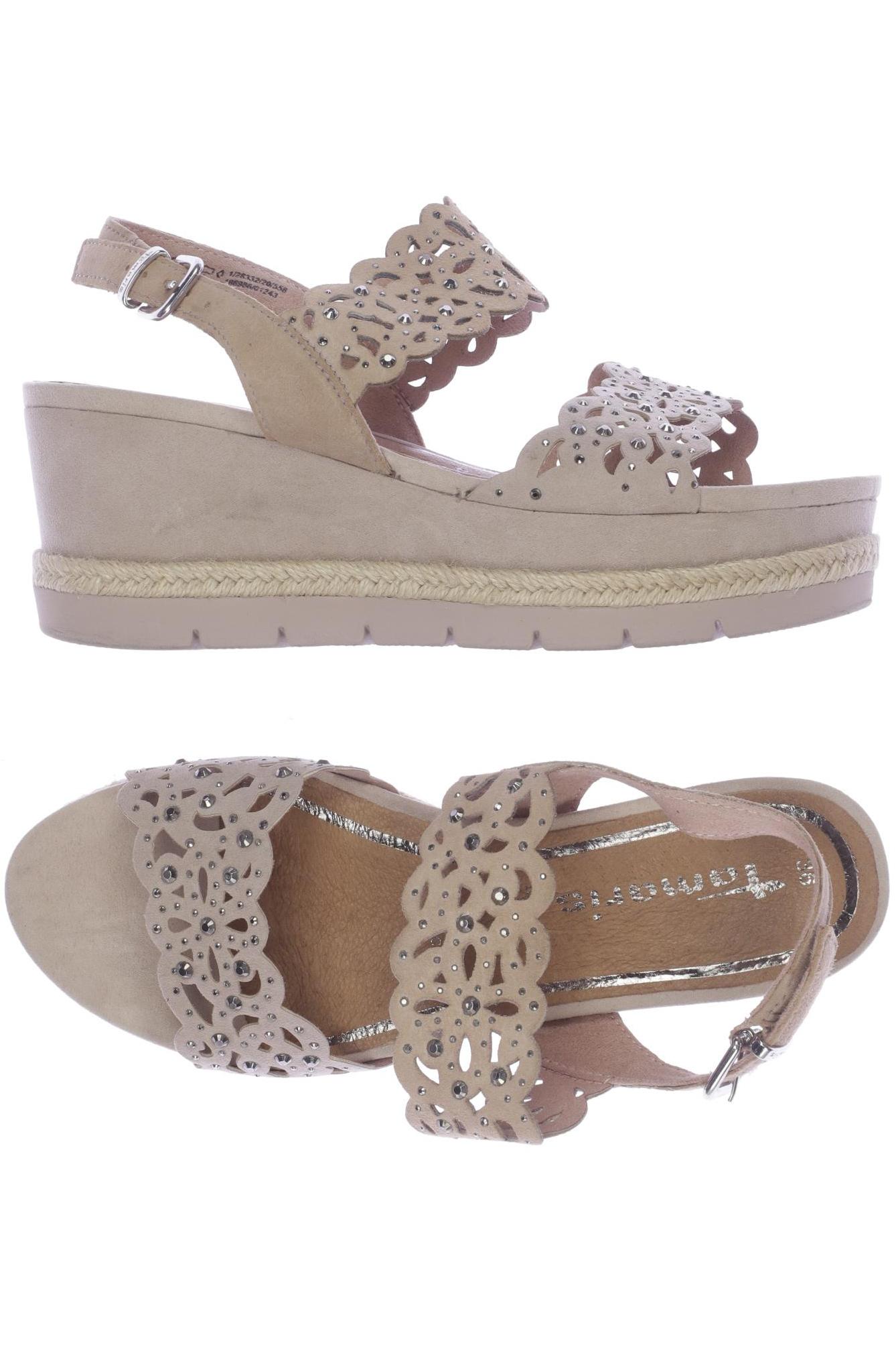 

Tamaris Damen Sandale, beige, Gr. 36
