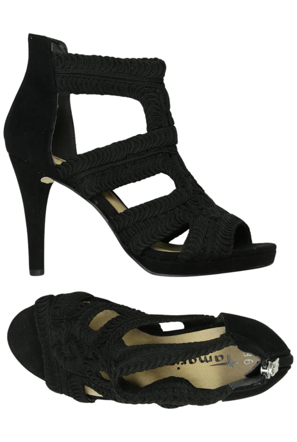 

Tamaris Damen Sandale, schwarz, Gr. 36