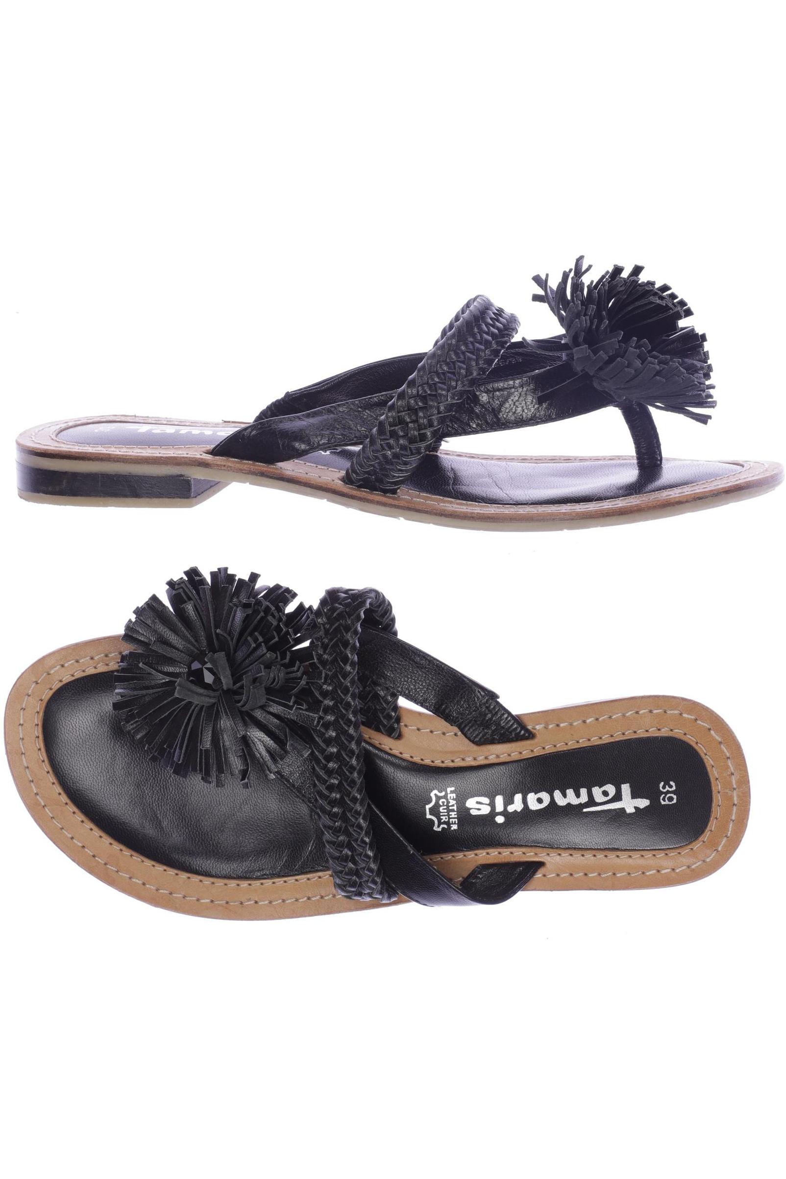

Tamaris Damen Sandale, schwarz, Gr. 39