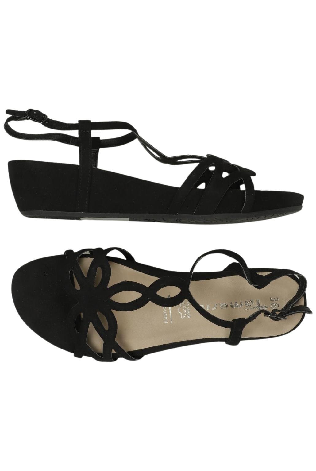 

Tamaris Damen Sandale, schwarz, Gr. 38