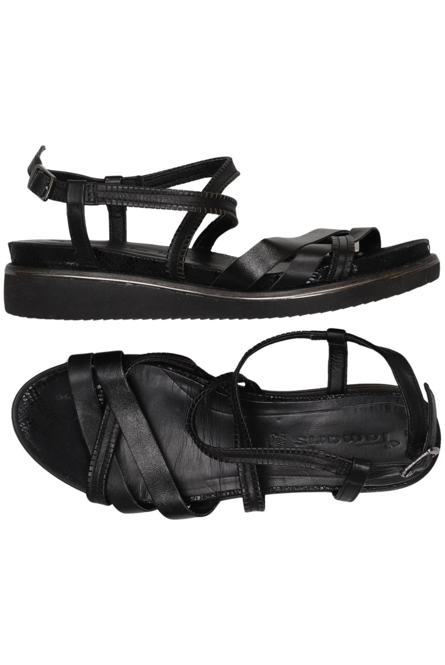 

Tamaris Damen Sandale, schwarz, Gr. 39