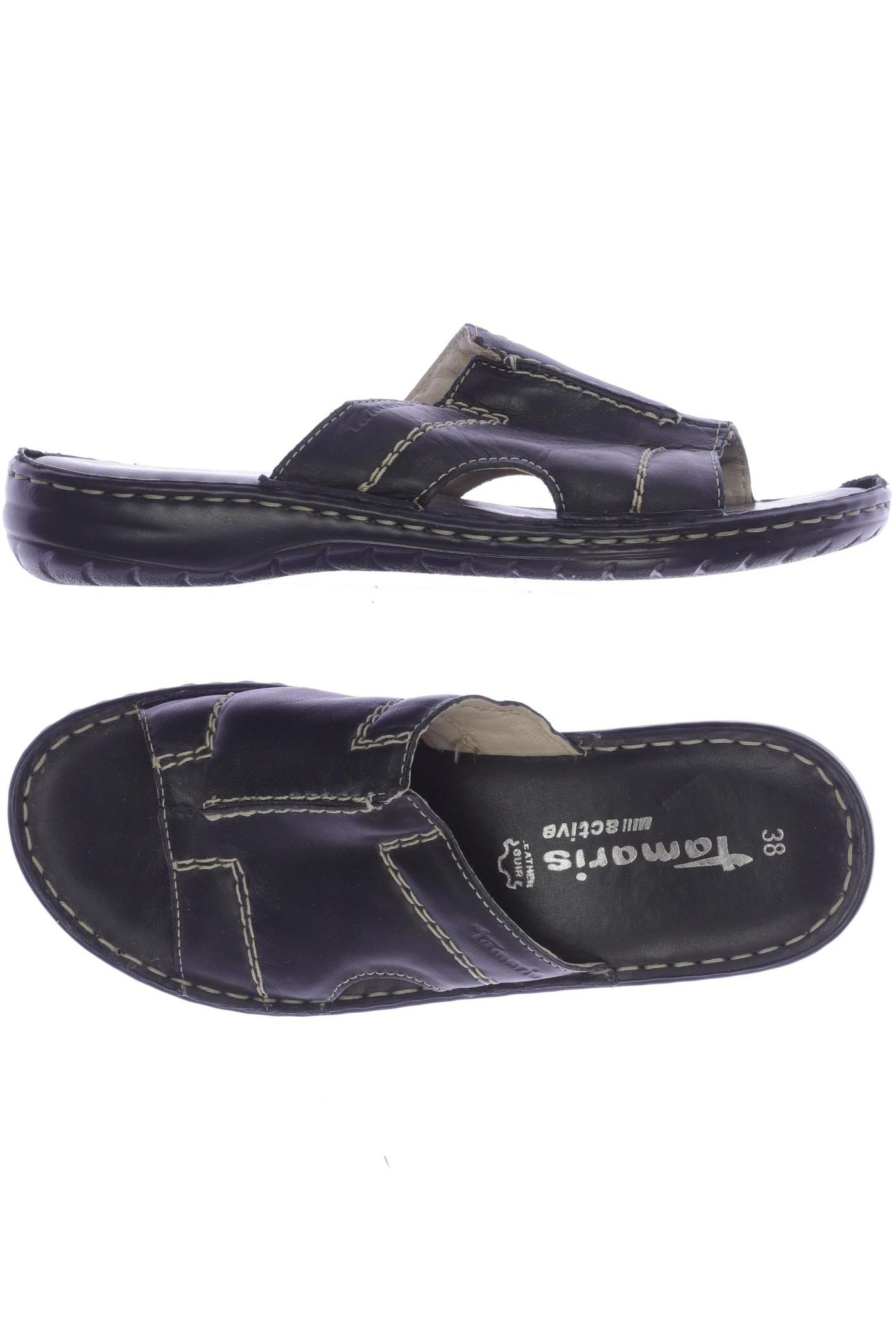 

Tamaris Damen Sandale, schwarz, Gr. 38