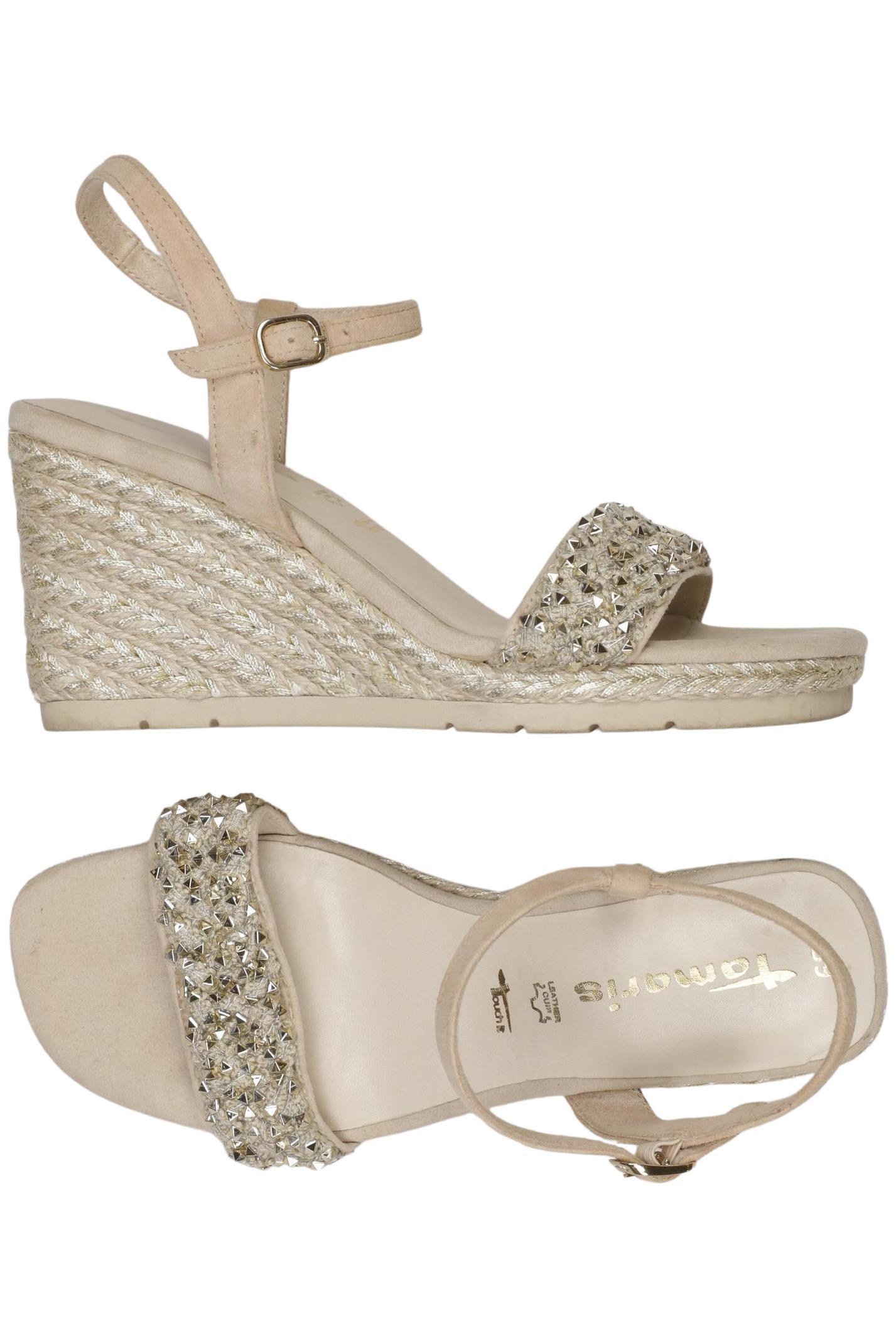 

Tamaris Damen Sandale, beige, Gr. 39