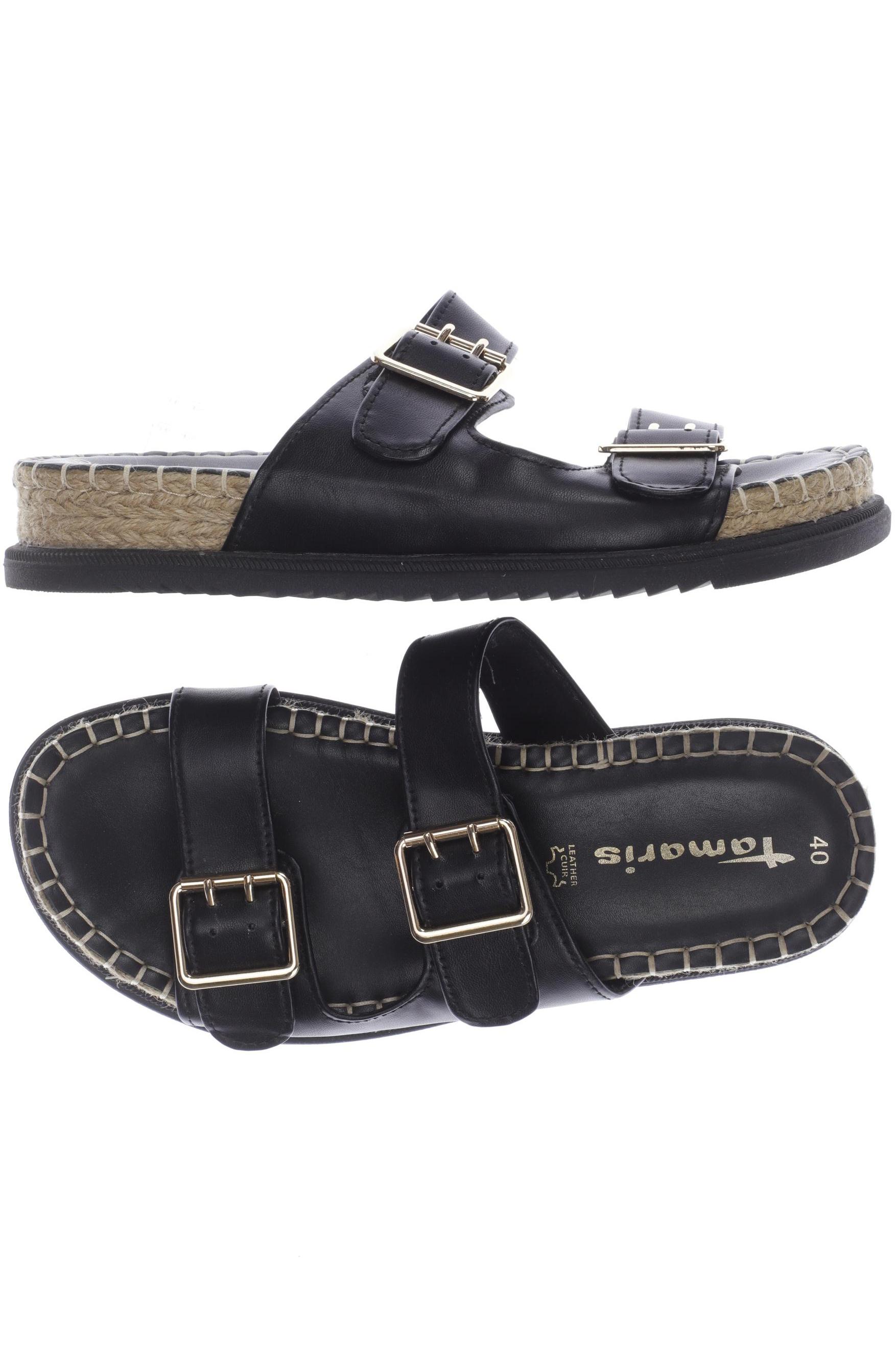 

Tamaris Damen Sandale, schwarz, Gr. 40