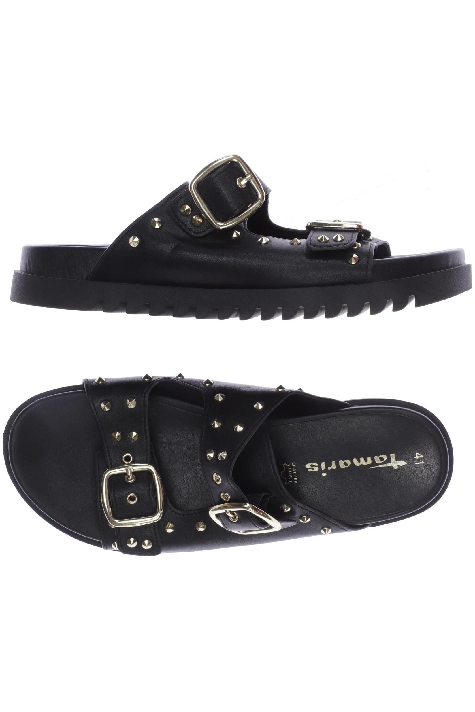 

Tamaris Damen Sandale, schwarz, Gr. 41