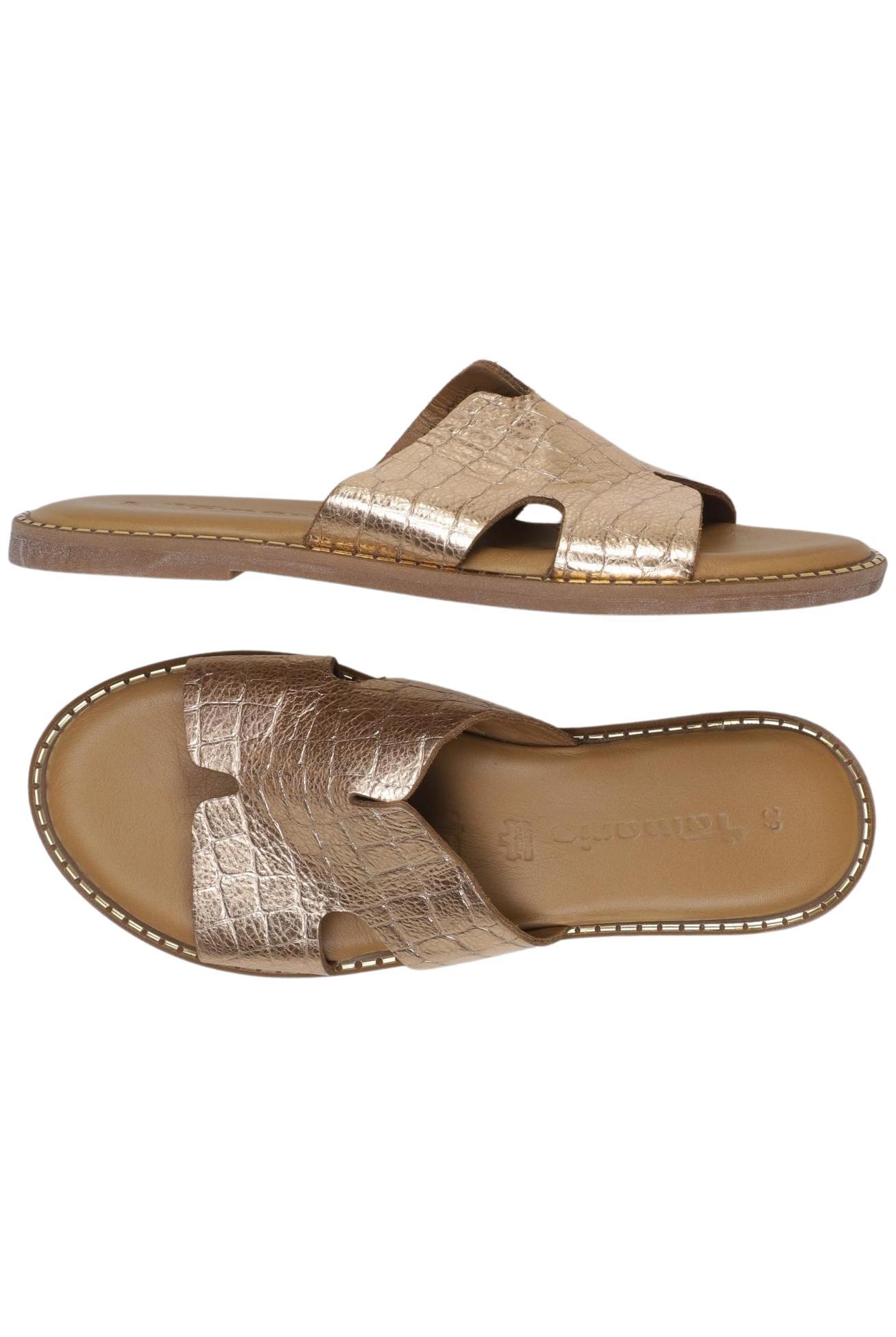 

Tamaris Damen Sandale, gold, Gr. 39