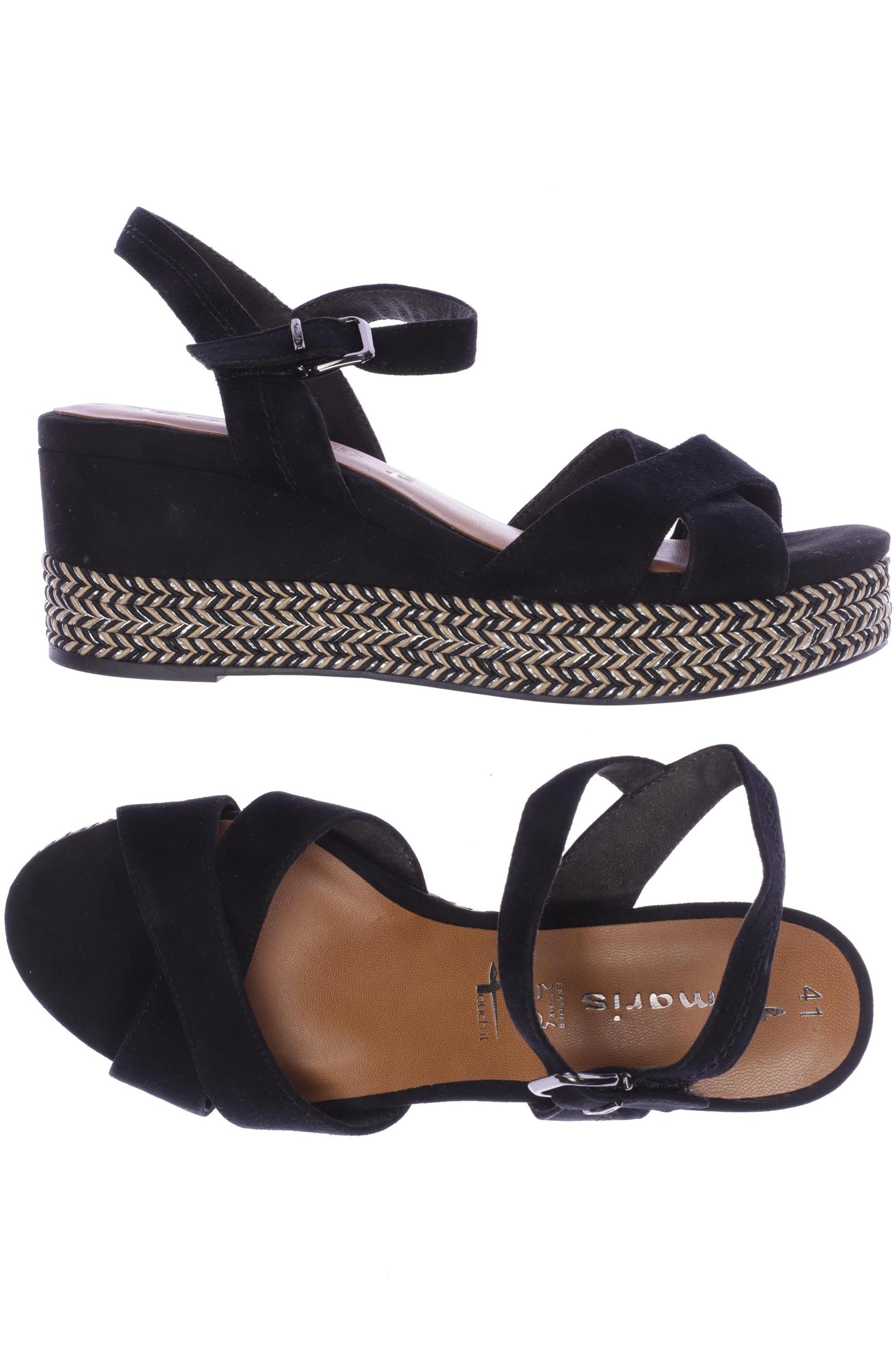 

Tamaris Damen Sandale, schwarz, Gr. 41