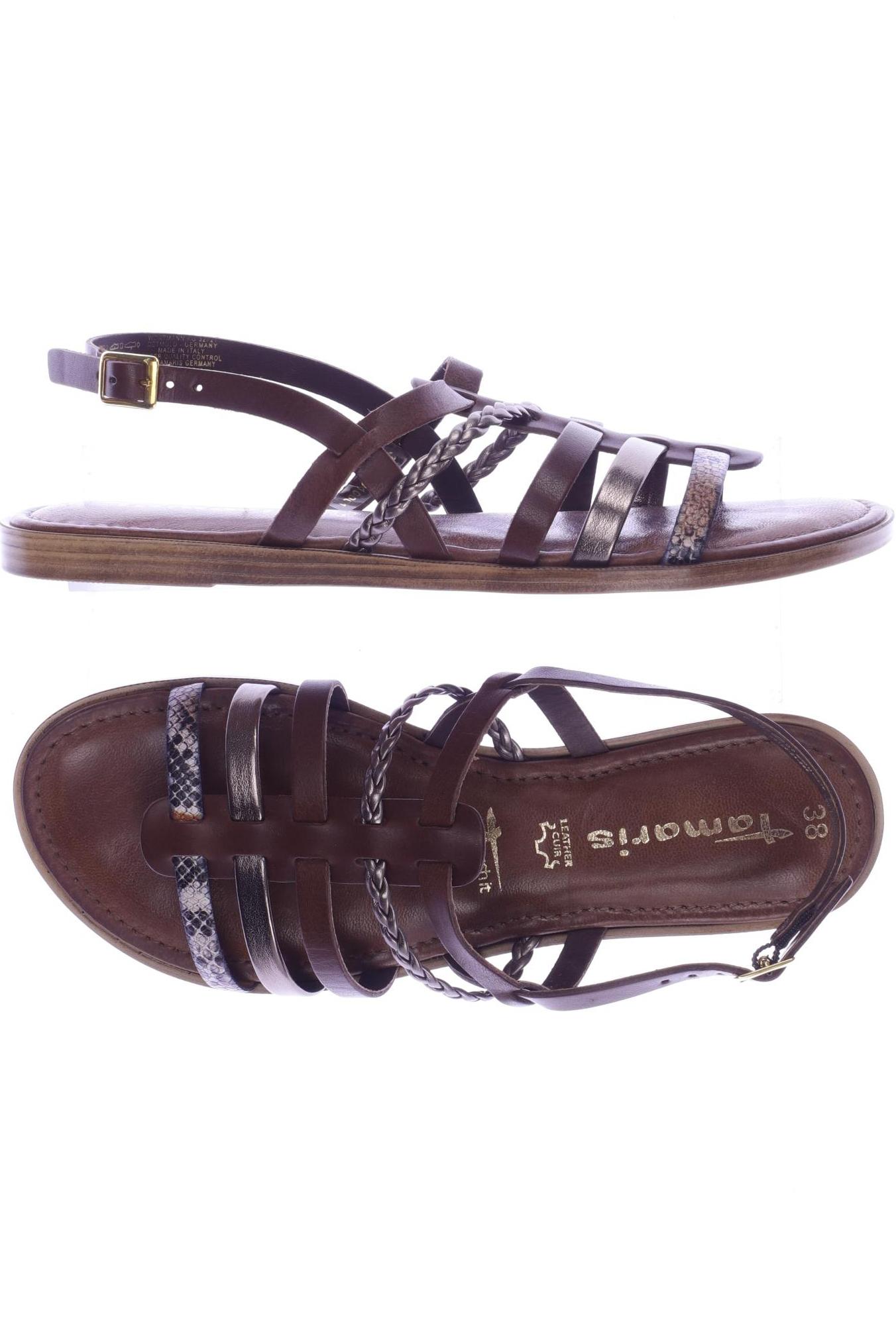 

Tamaris Damen Sandale, braun, Gr. 38
