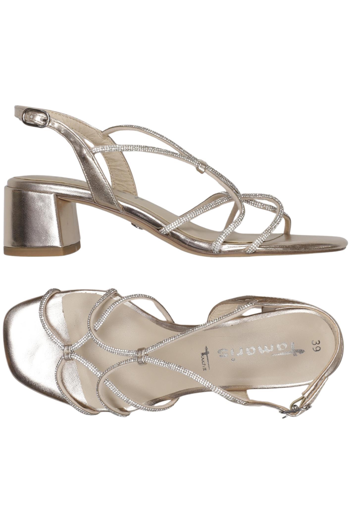 

Tamaris Damen Sandale, silber, Gr. 39