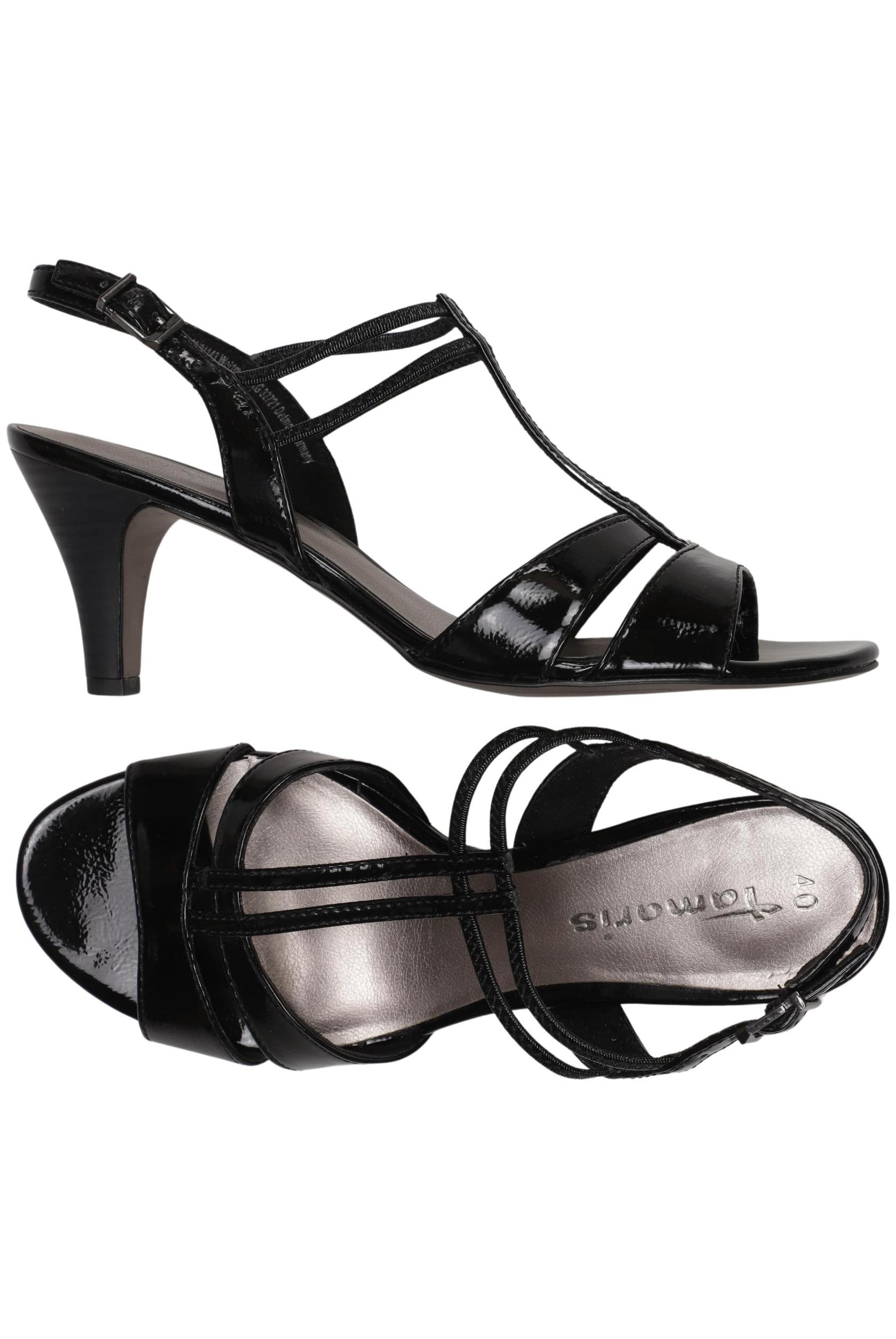 

Tamaris Damen Sandale, schwarz, Gr. 40