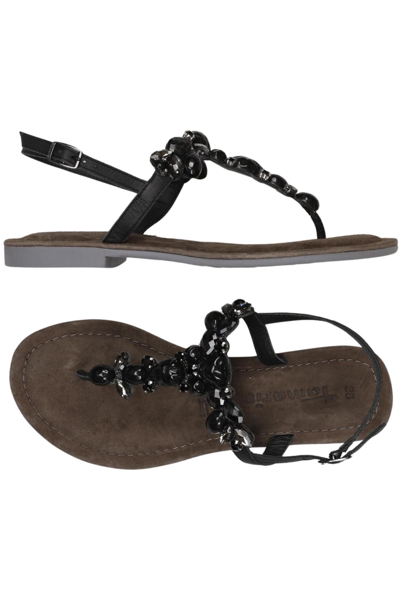 

Tamaris Damen Sandale, schwarz, Gr. 38