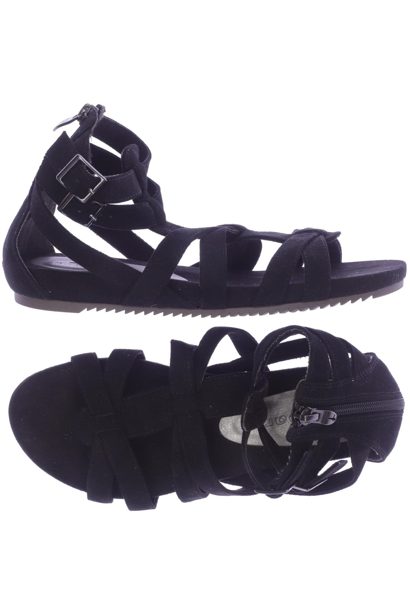 

Tamaris Damen Sandale, schwarz, Gr. 37