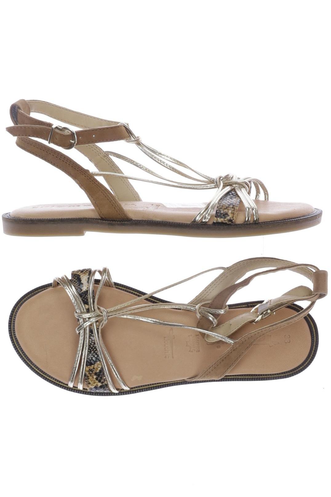 

Tamaris Damen Sandale, gold, Gr. 38
