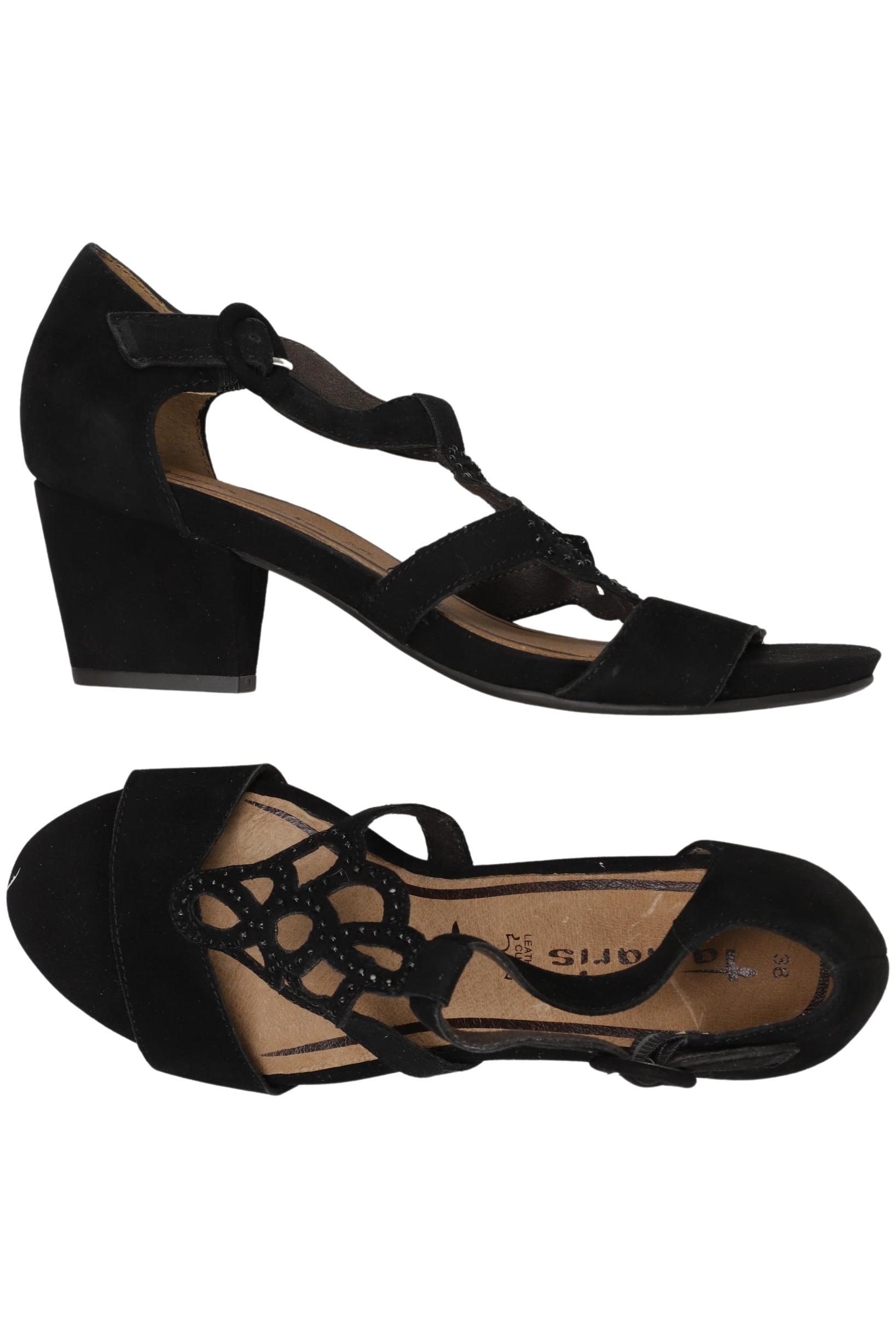 

Tamaris Damen Sandale, schwarz, Gr. 38
