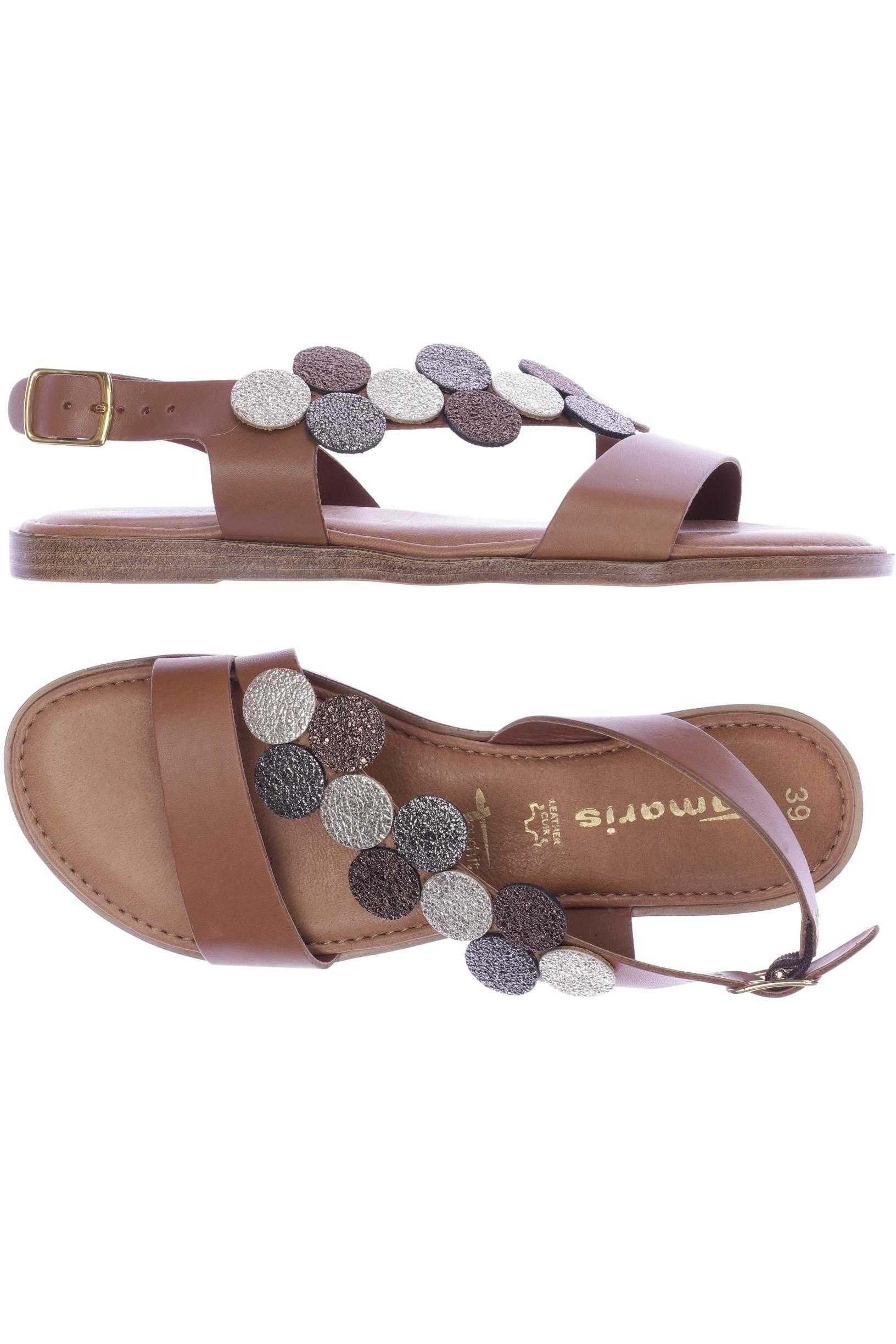 

Tamaris Damen Sandale, braun, Gr. 39