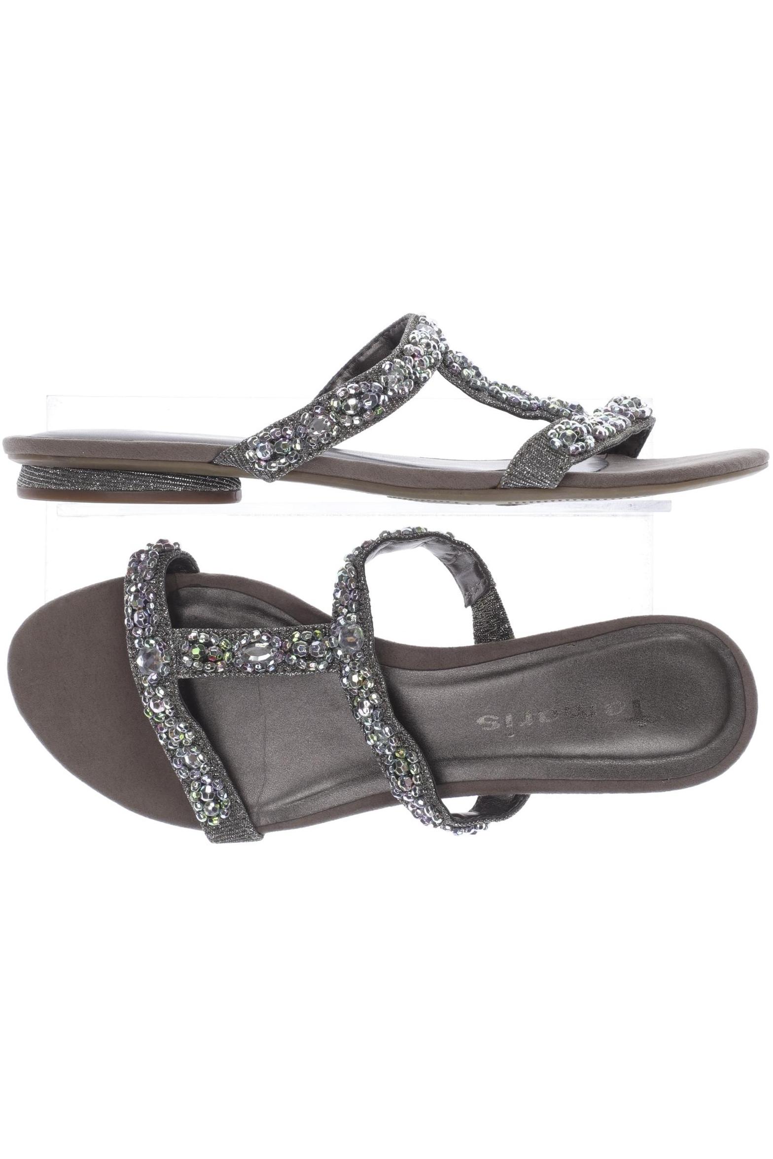 

Tamaris Damen Sandale, silber, Gr. 39
