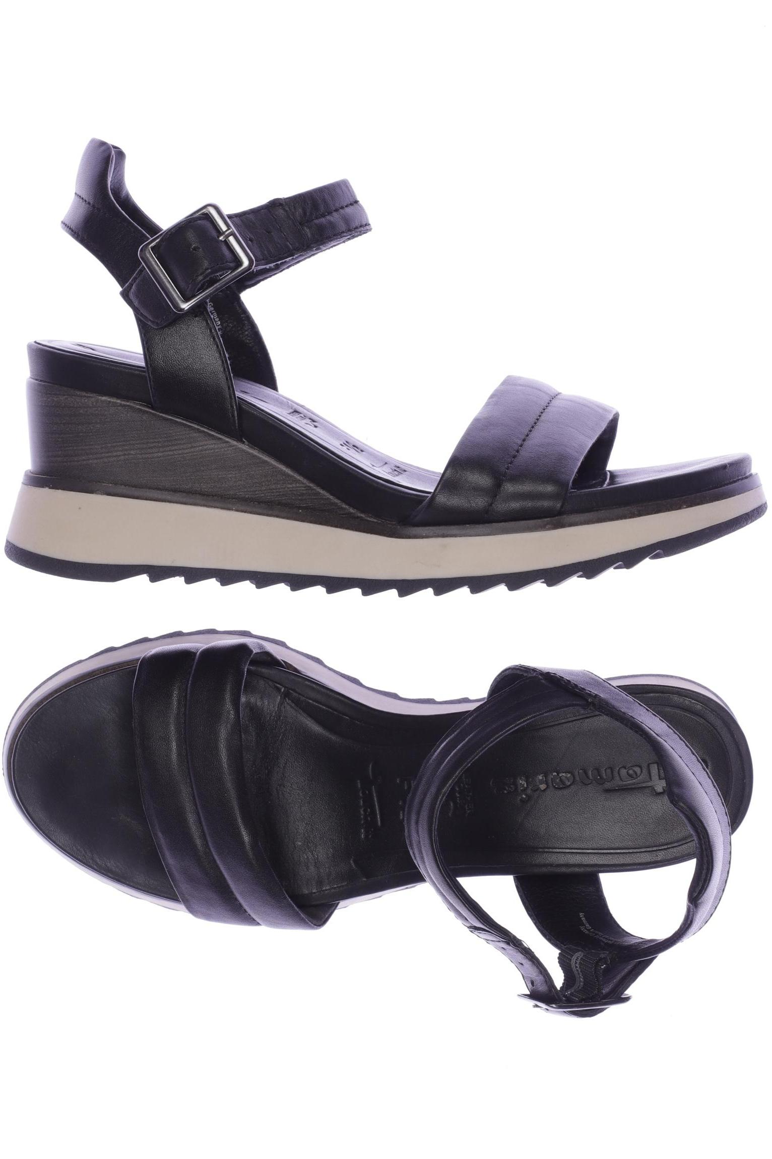 

Tamaris Damen Sandale, schwarz, Gr. 38